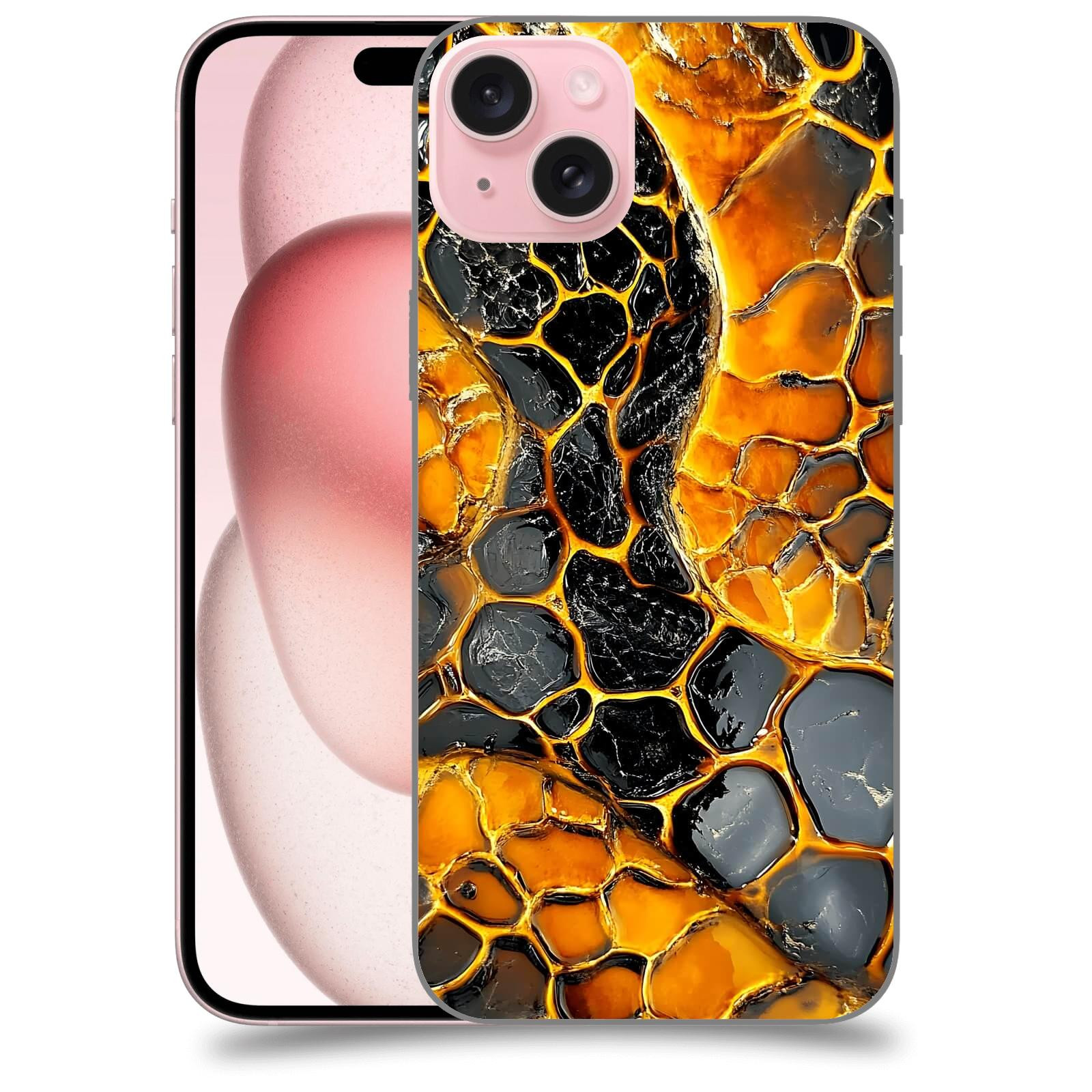 ACOVER Kryt na mobil Apple iPhone 15 plus - Žár a Struktura