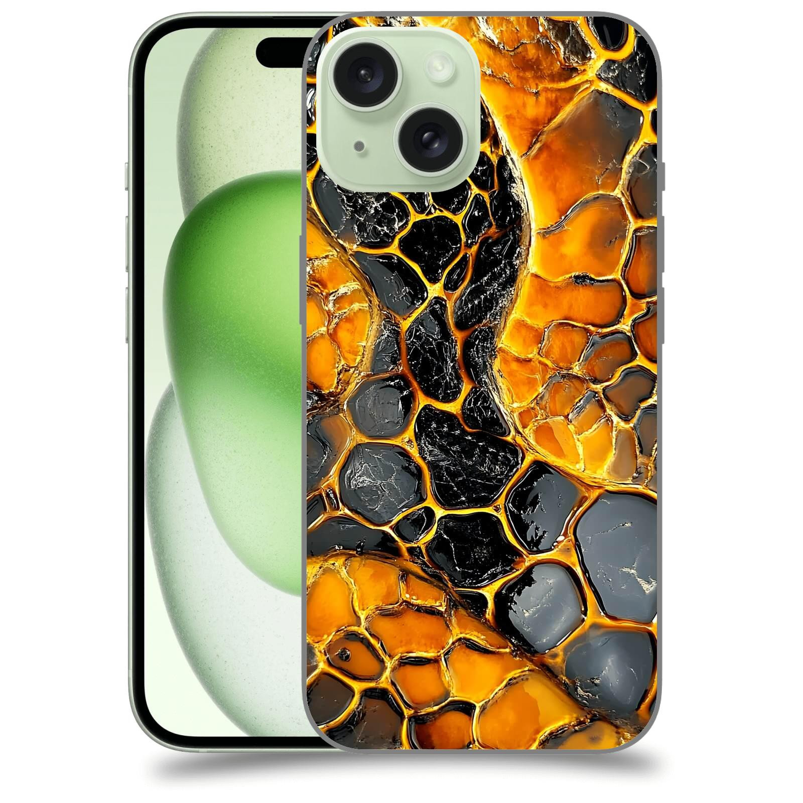 ACOVER Kryt na mobil Apple iPhone 15 - Žár a Struktura