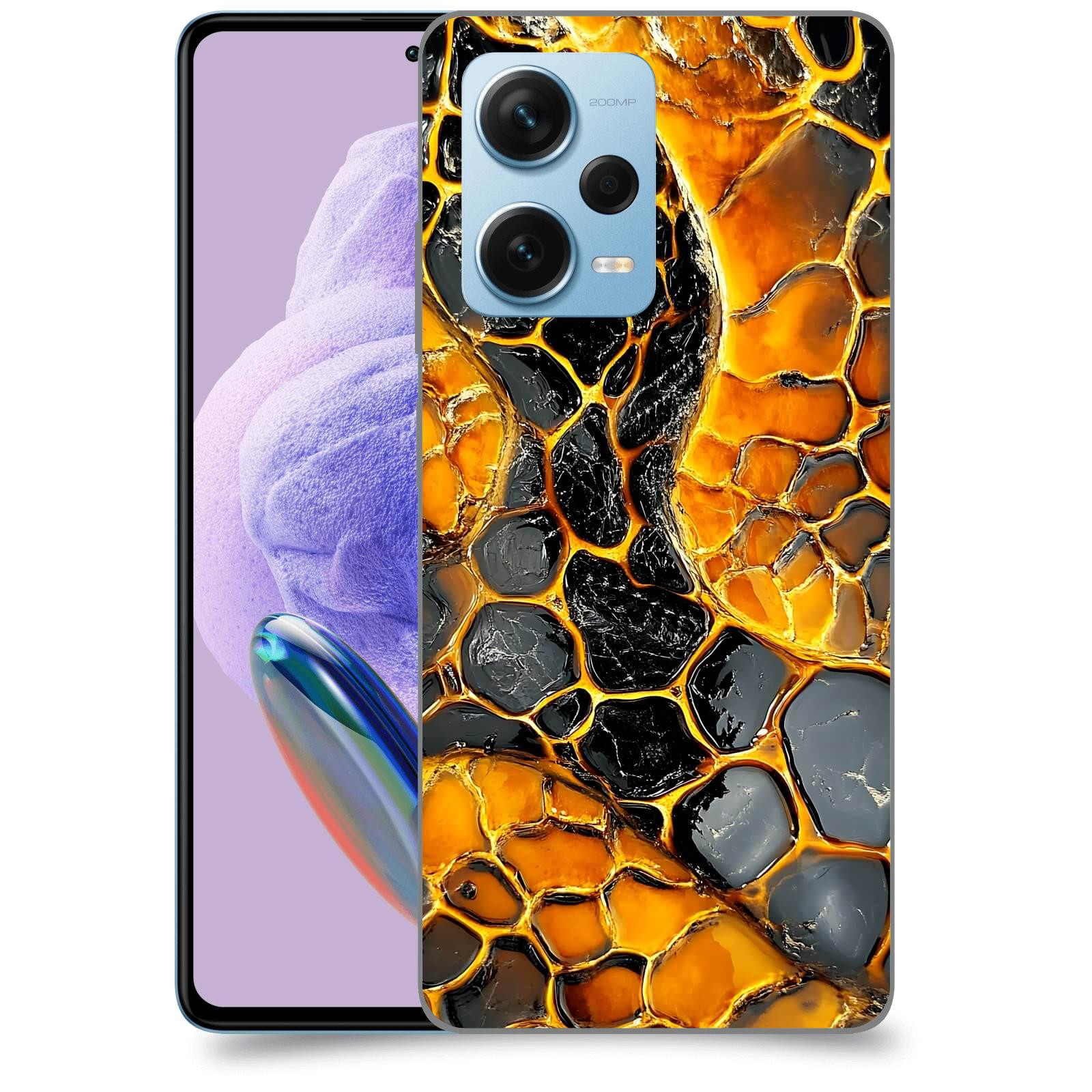 ACOVER Kryt na mobil Xiaomi Redmi Note 12 Pro+ 5G - Žár a Struktura