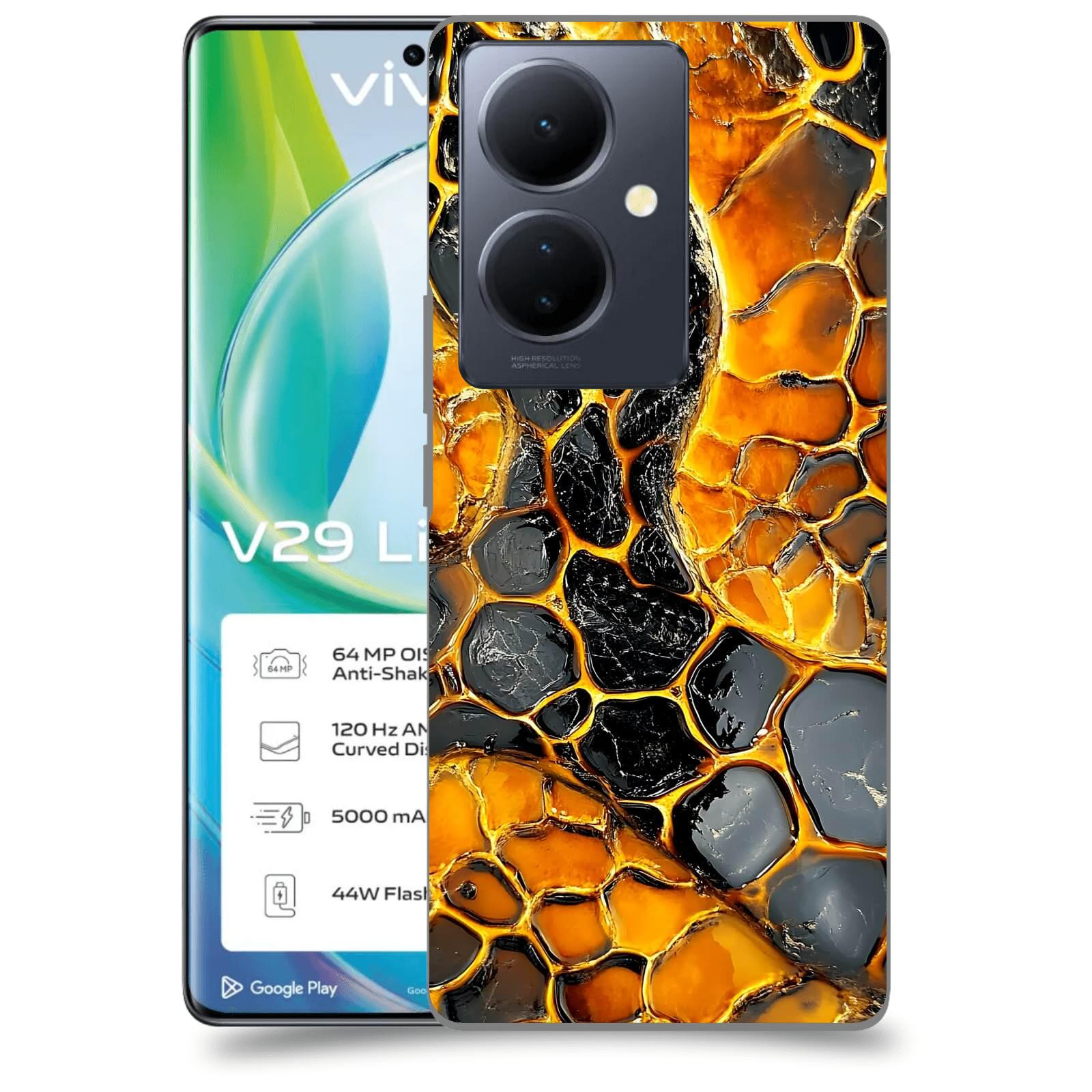 ACOVER Kryt na mobil VIVO V29 Lite 5G - Žár a Struktura