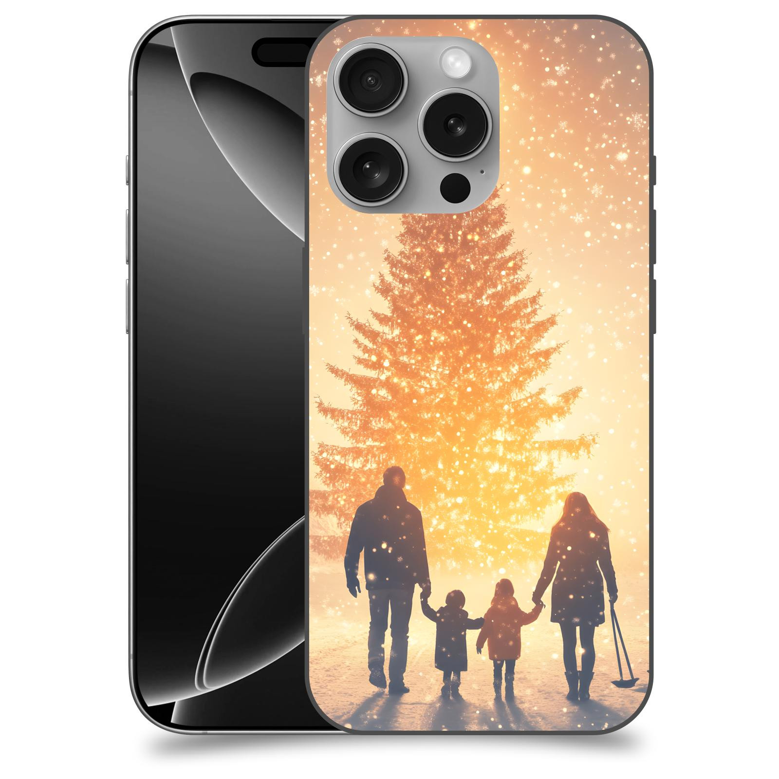 ACOVER kryt na mobil Apple iPhone 16 - Family at the Christmas tree