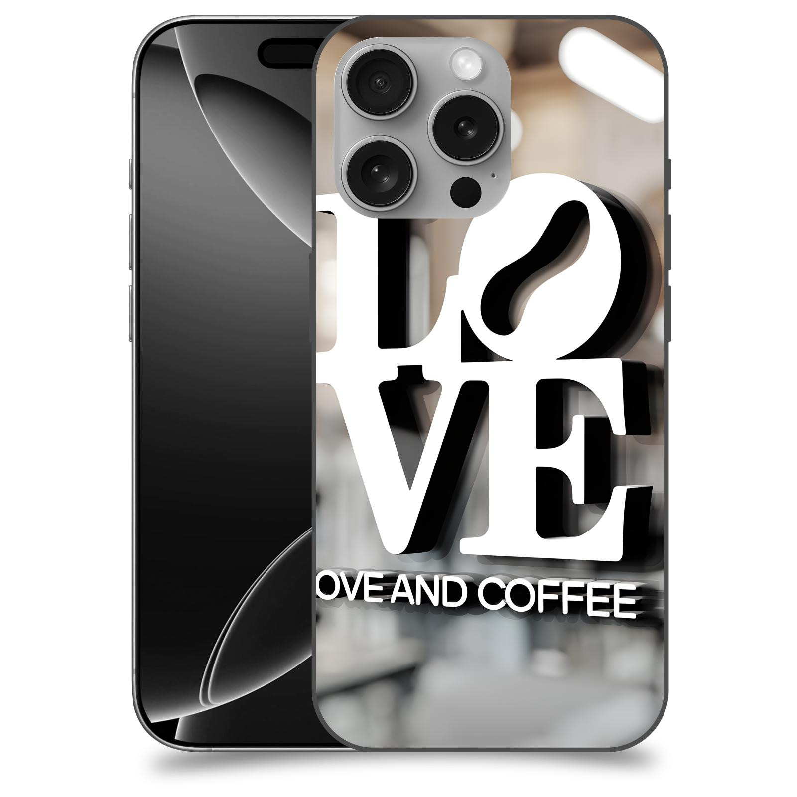 ACOVER kryt na mobil Apple iPhone 16 - Love  & Coffee
