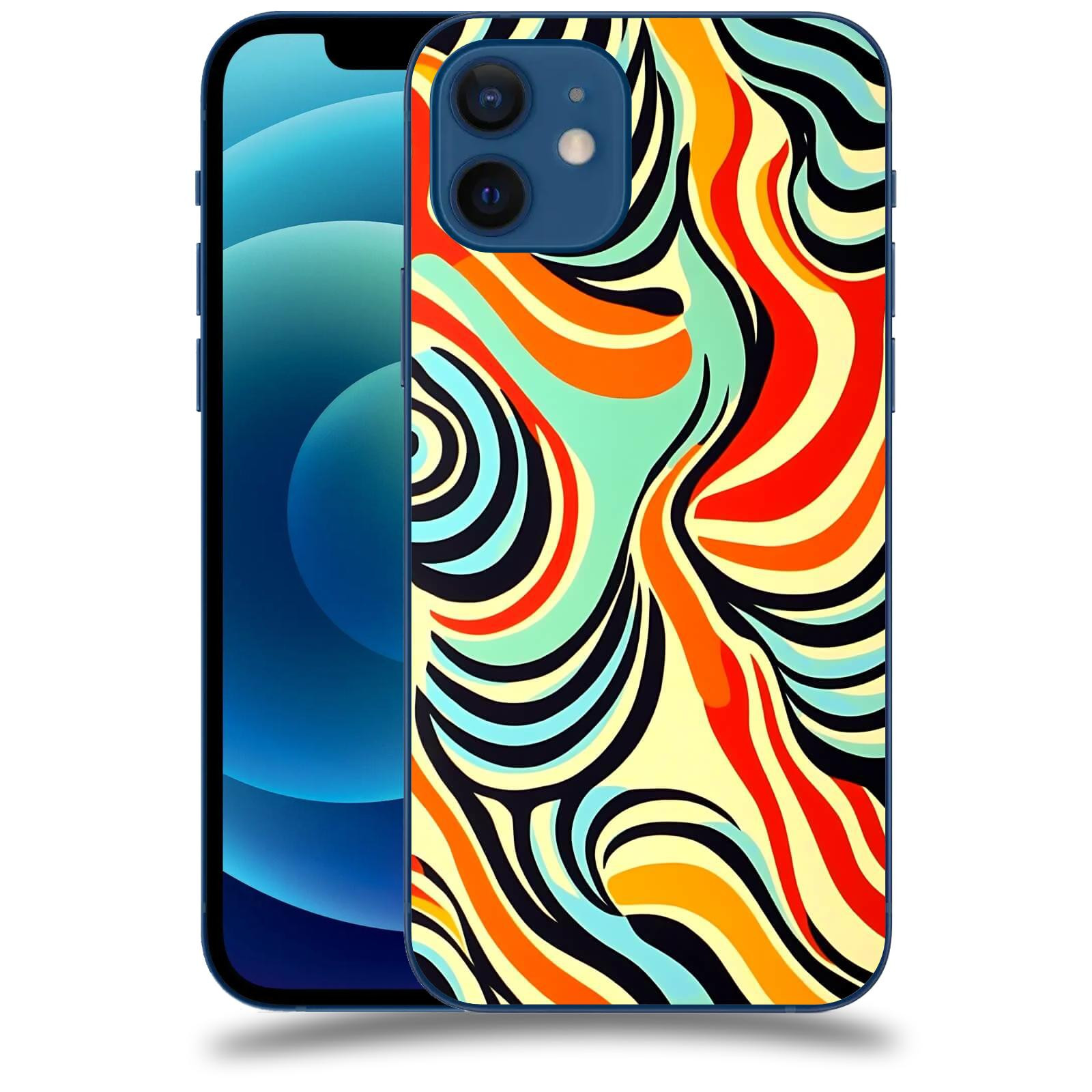 ACOVER Kryt na mobil Apple iPhone 12 - Dynamické proudy