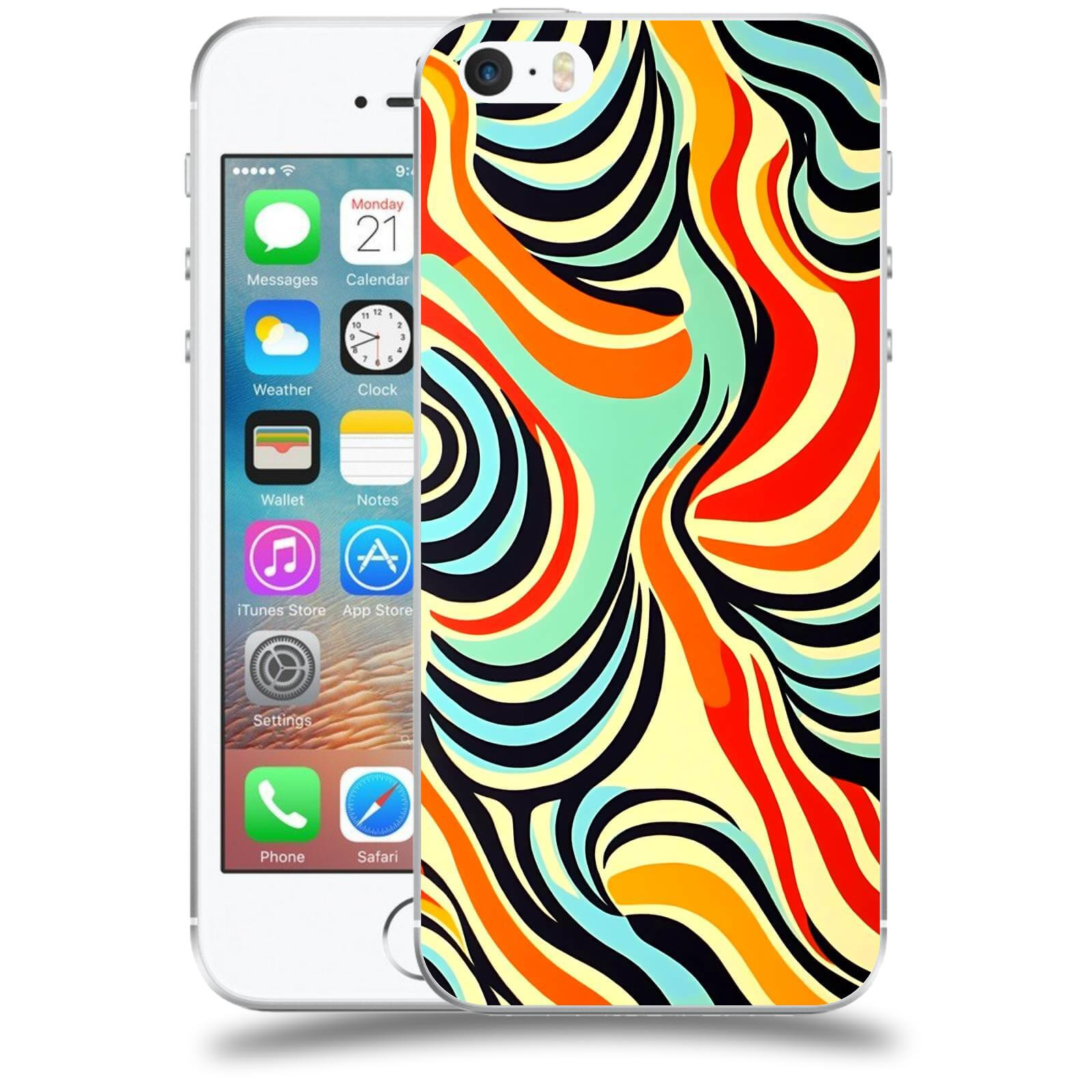 ACOVER Kryt na mobil Apple iPhone 5/5S/SE - Dynamické proudy