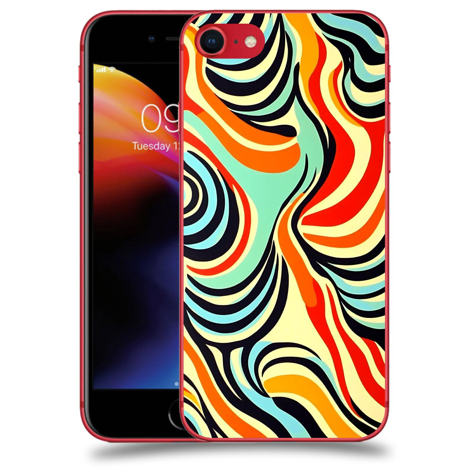 ACOVER Kryt na mobil Apple iPhone 8 - Dynamické proudy