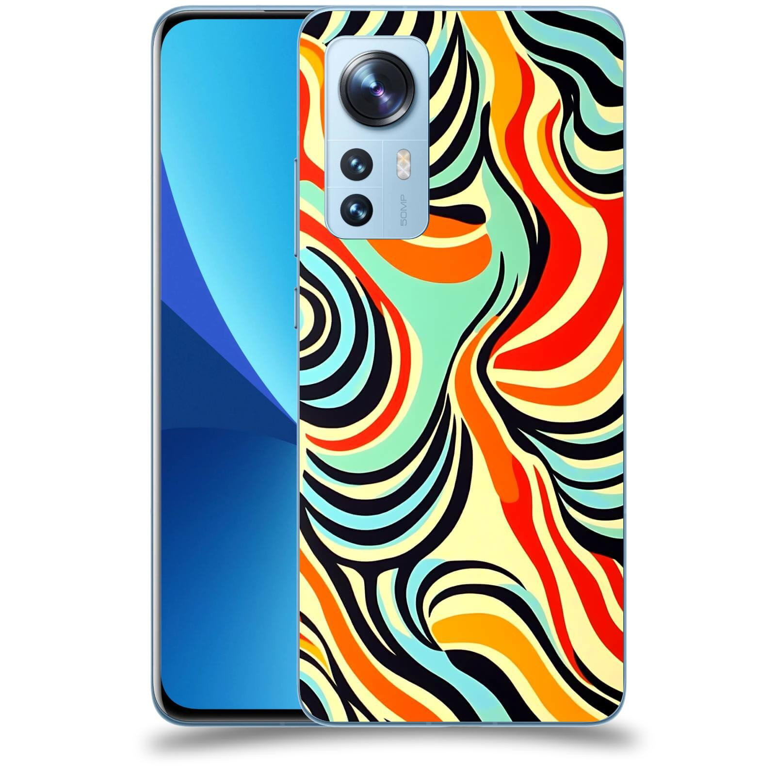 ACOVER Kryt na mobil Xiaomi 12X - Dynamické proudy
