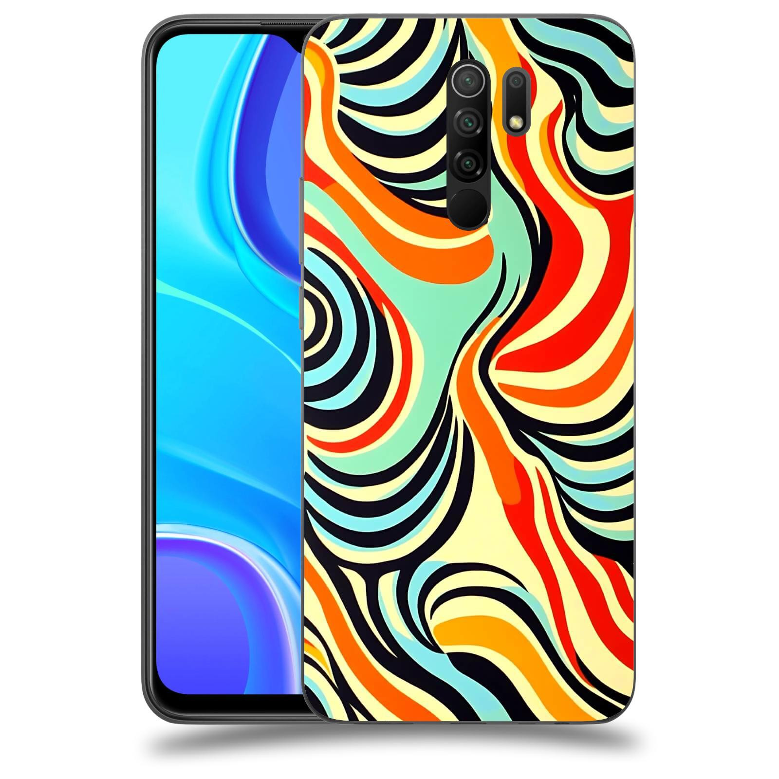 ACOVER Kryt na mobil Xiaomi Redmi 9 - Dynamické proudy