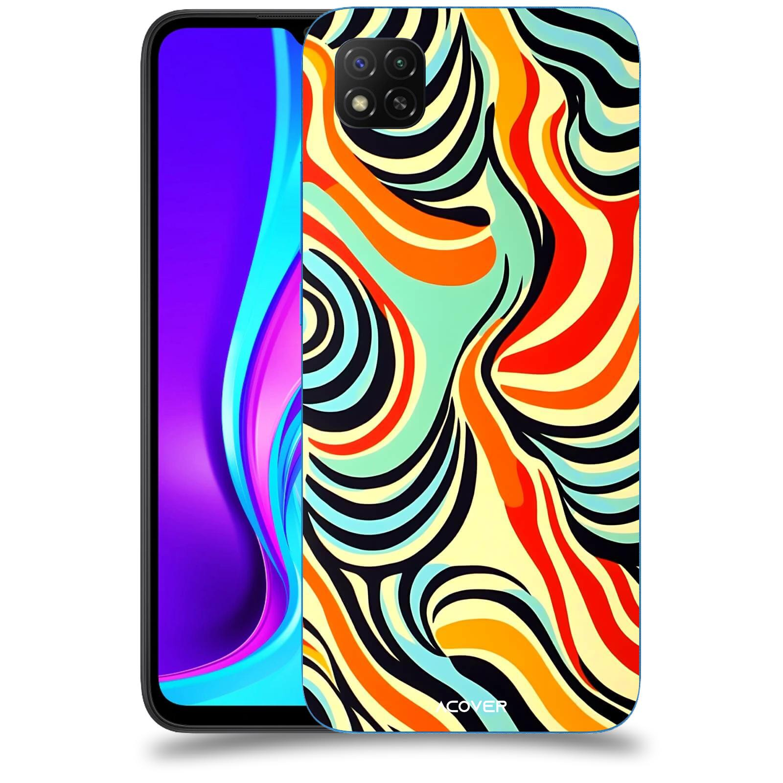 ACOVER Kryt na mobil Xiaomi Redmi 9C - Dynamické proudy