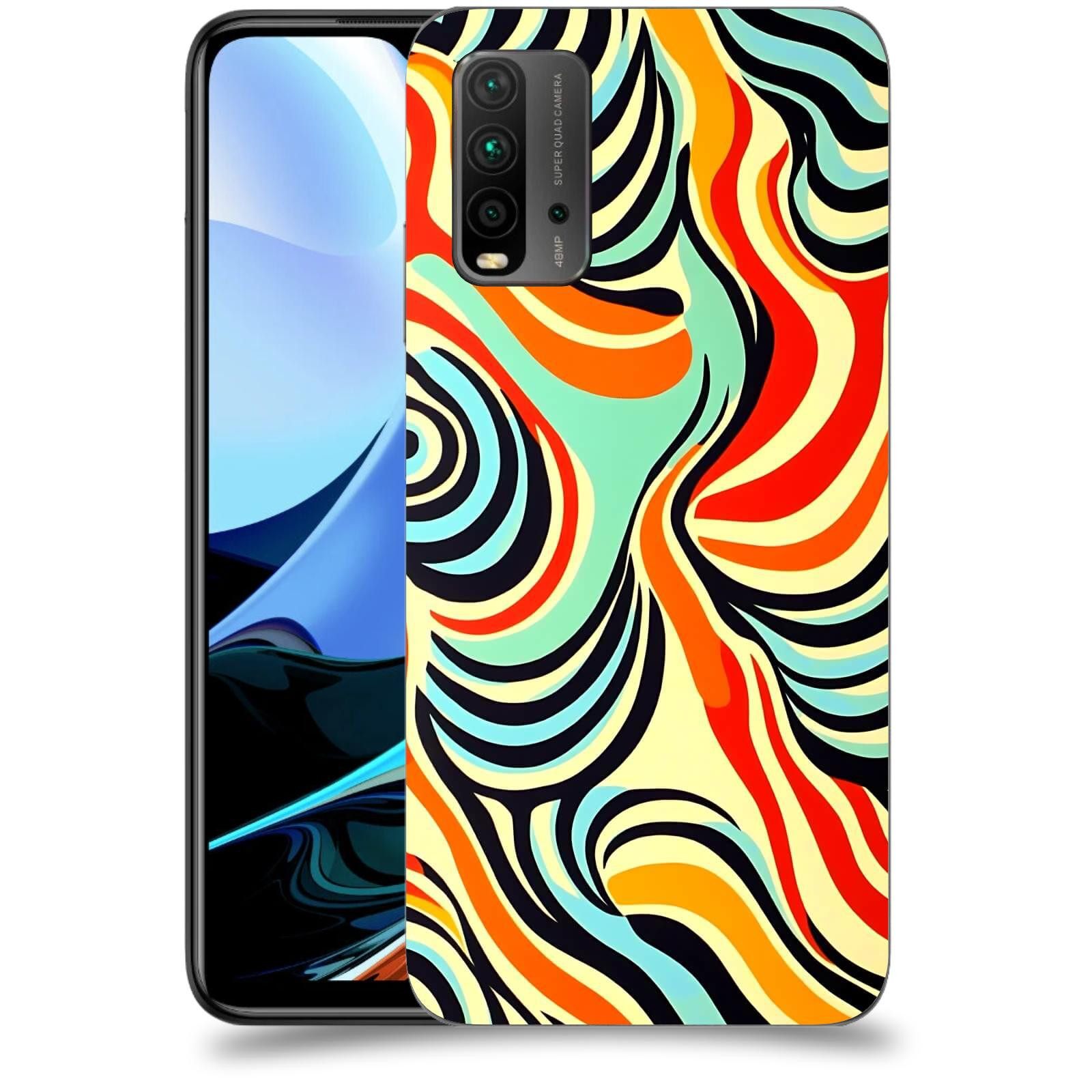 ACOVER Kryt na mobil Xiaomi Redmi 9T - Dynamické proudy