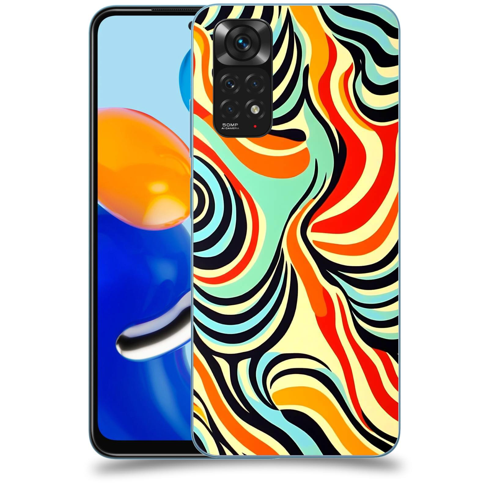 ACOVER Kryt na mobil Xiaomi Redmi Note 11 - Dynamické proudy