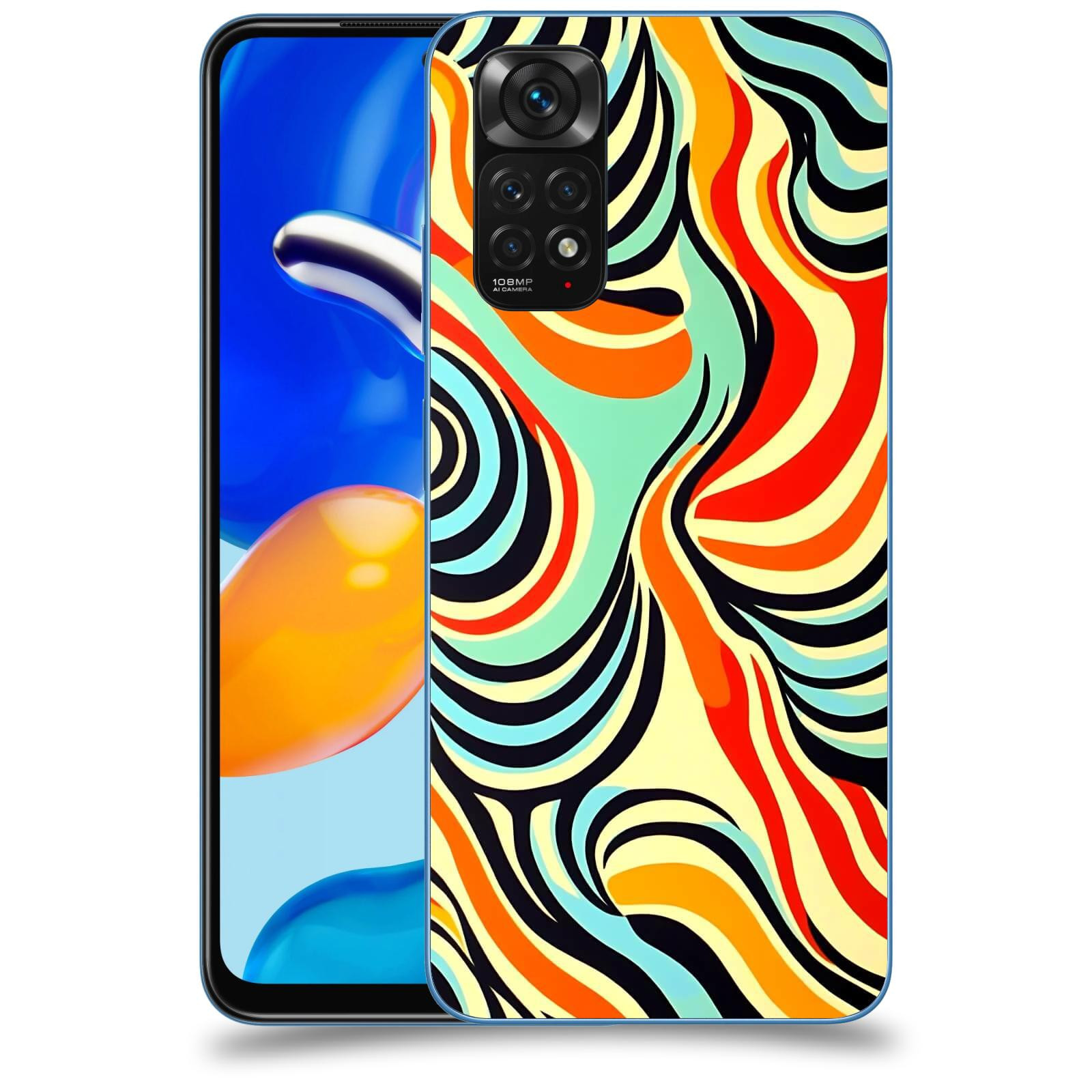 ACOVER Kryt na mobil Xiaomi Redmi Note 11S - Dynamické proudy