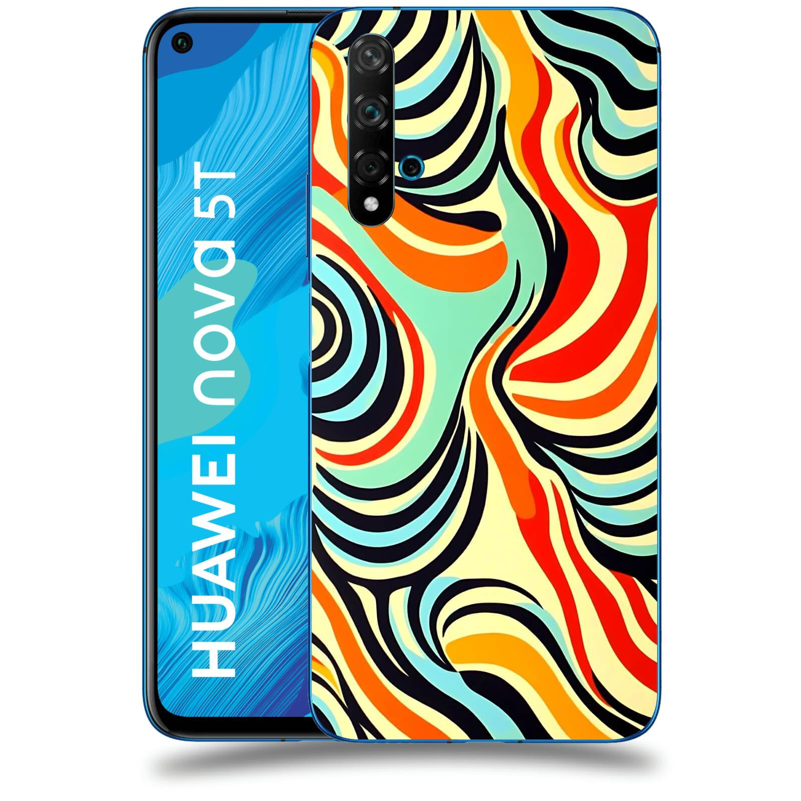 ACOVER Kryt na mobil Huawei Nova 5T - Dynamické proudy