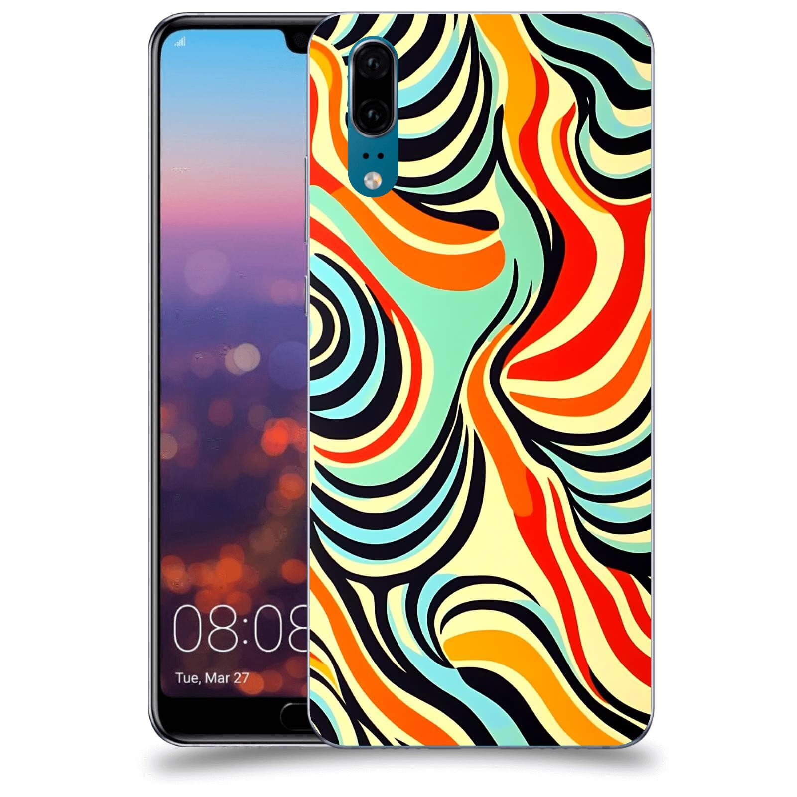 ACOVER Kryt na mobil Huawei P20 - Dynamické proudy