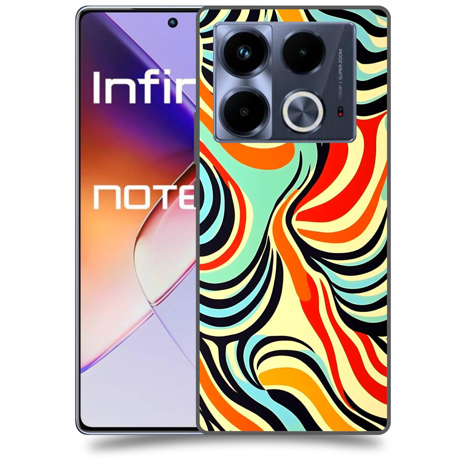 ACOVER Kryt na mobil Infinix Note 40 - Dynamické proudy