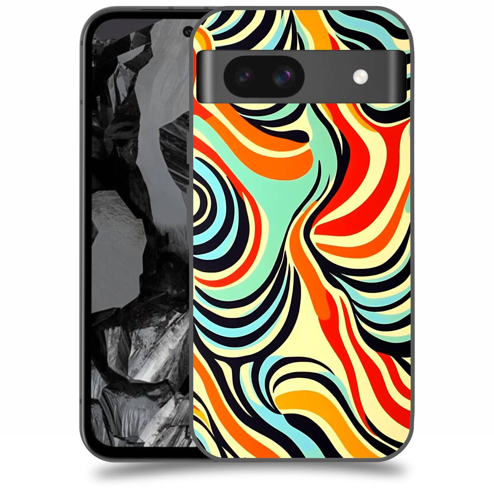 ACOVER Kryt na mobil Google Pixel 8A - Dynamické proudy