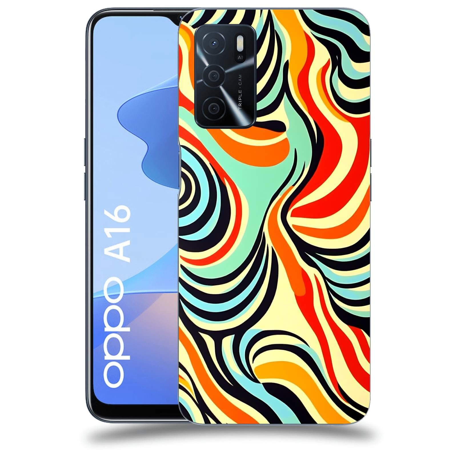 ACOVER Kryt na mobil OPPO A16 - Dynamické proudy