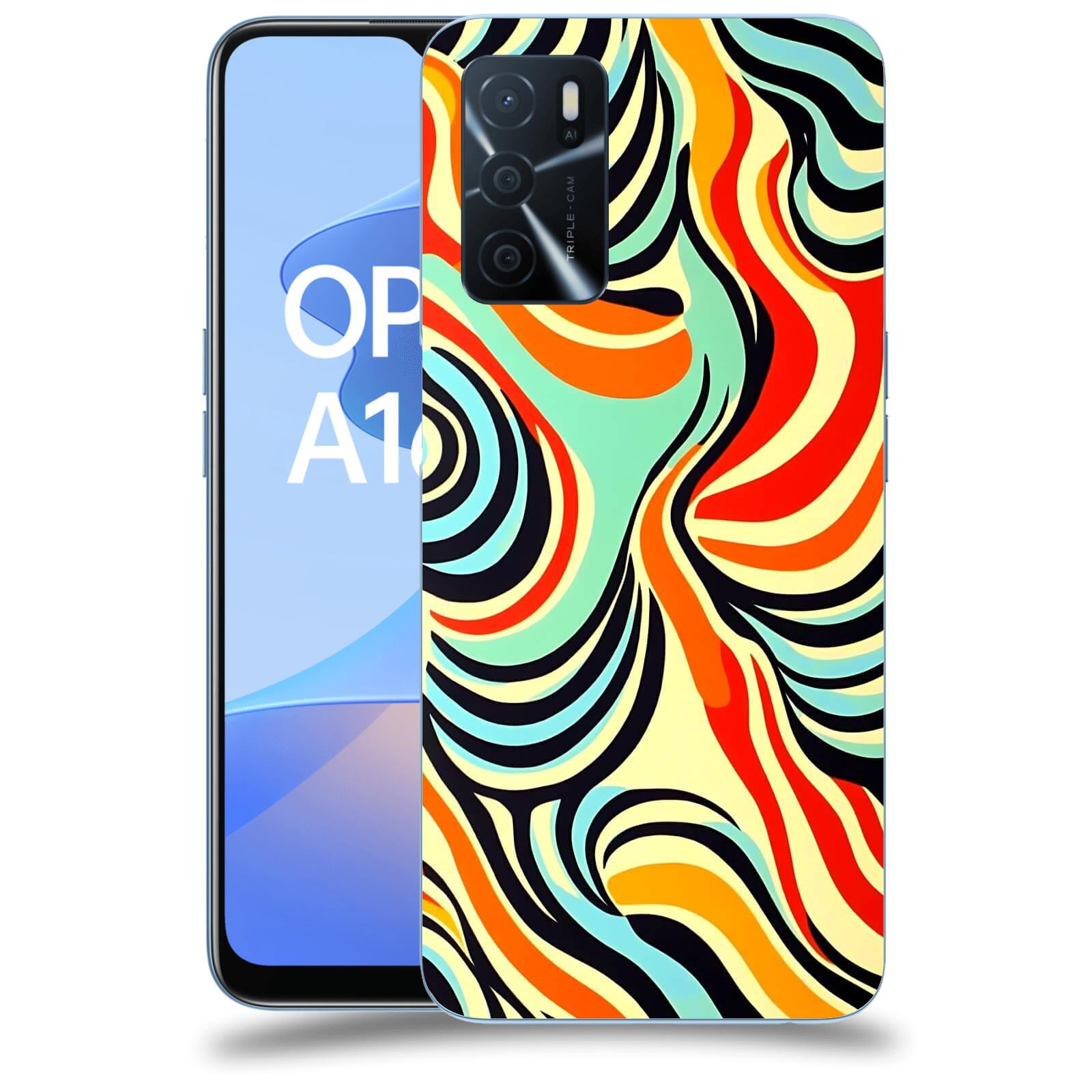 ACOVER Kryt na mobil OPPO A16s - Dynamické proudy