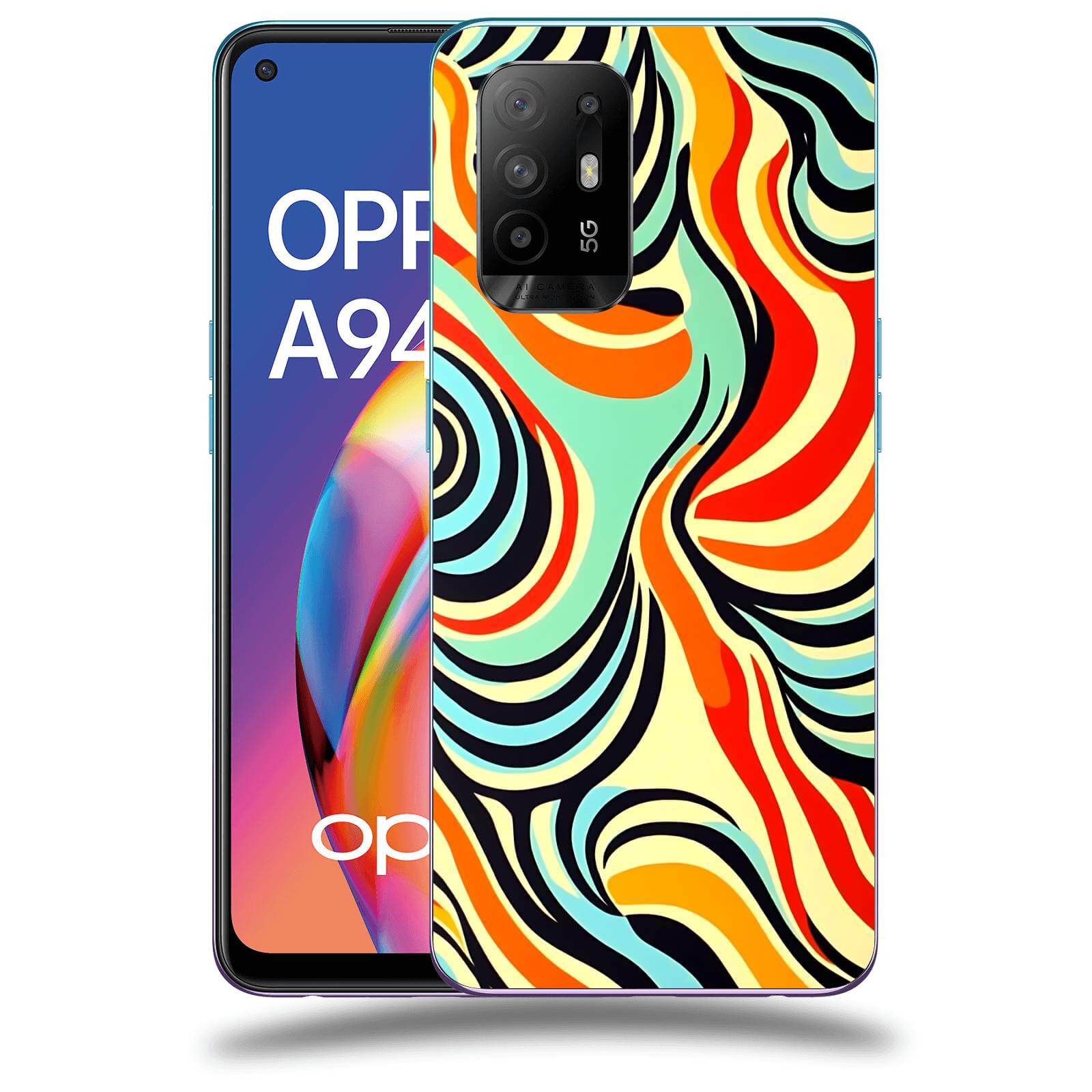 ACOVER Kryt na mobil OPPO A94 5G - Dynamické proudy