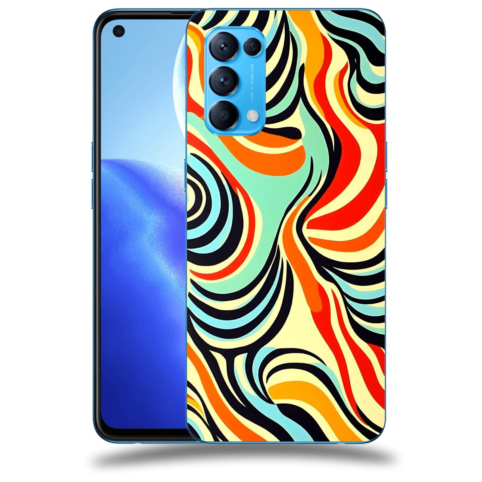 ACOVER Kryt na mobil OPPO Reno 5 5G - Dynamické proudy