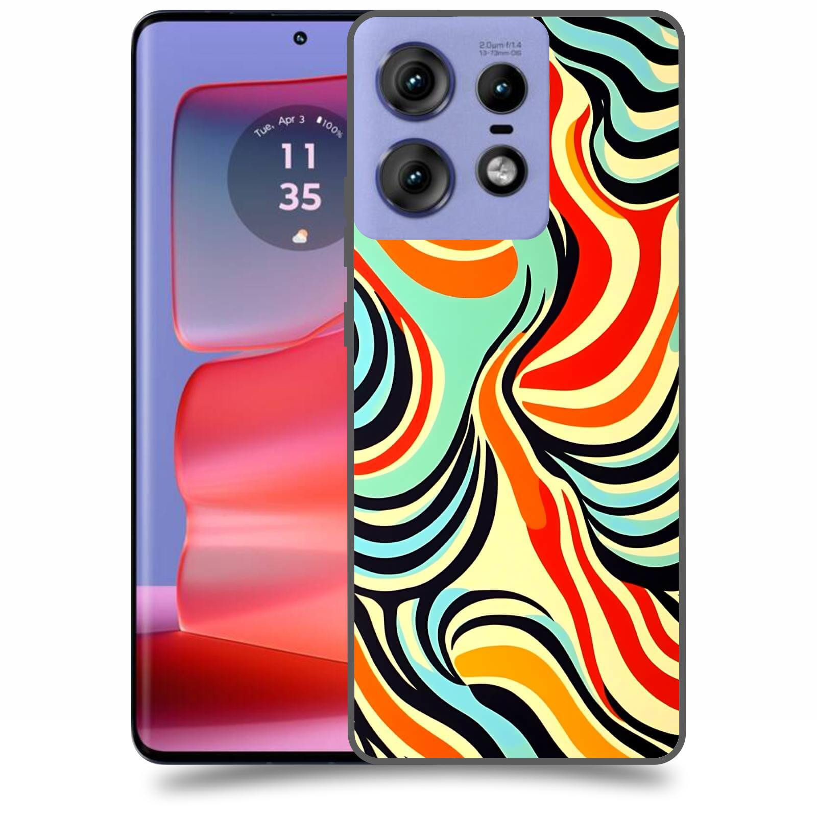 ACOVER Kryt na mobil Motorola Edge 50 Pro - Dynamické proudy