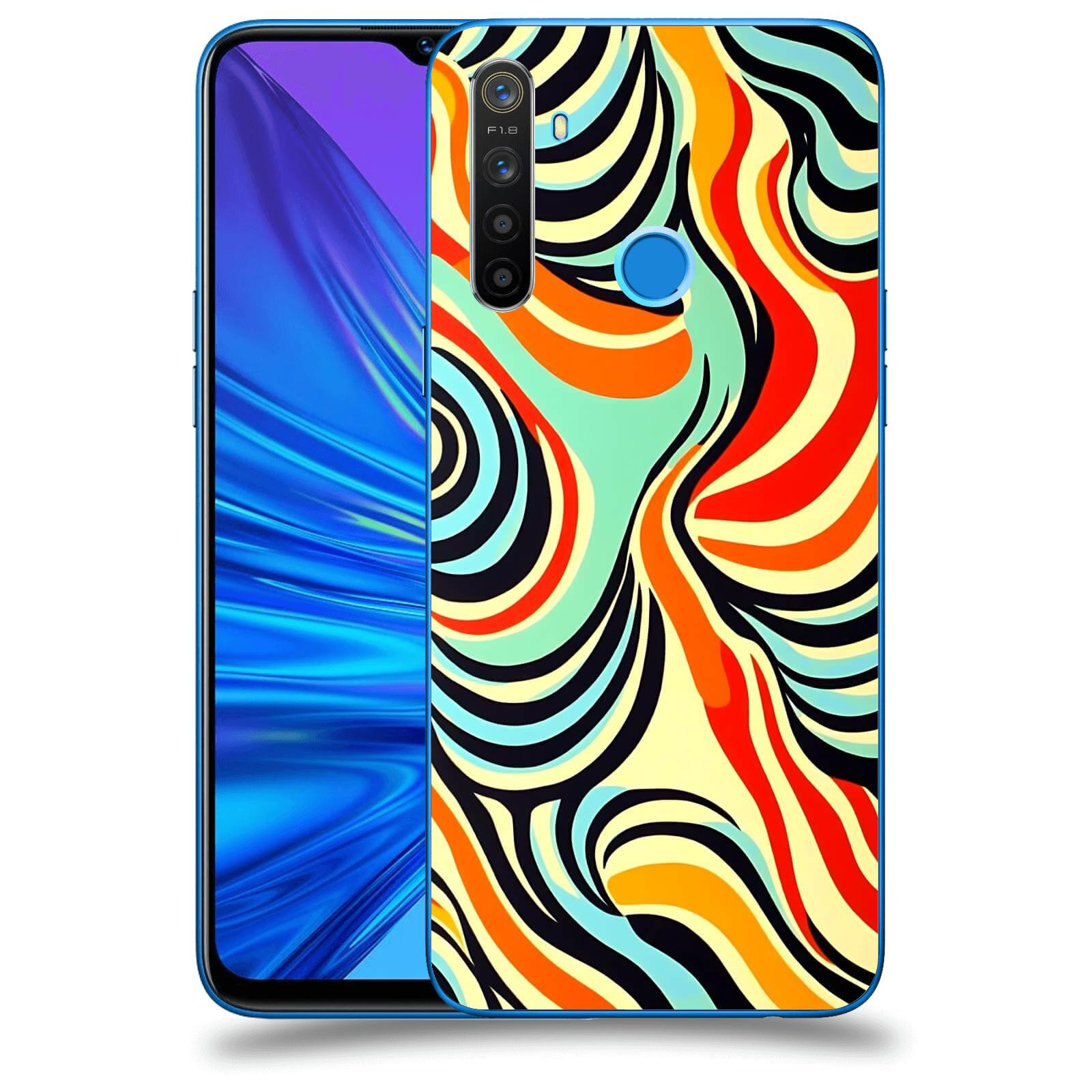 ACOVER Kryt na mobil Realme 5 - Dynamické proudy