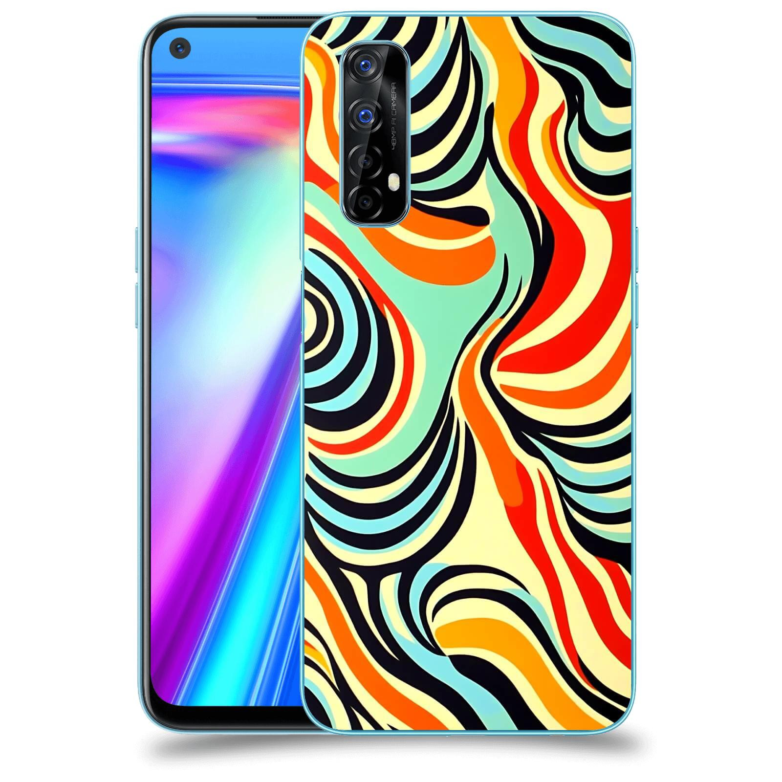 ACOVER Kryt na mobil Realme 7 - Dynamické proudy