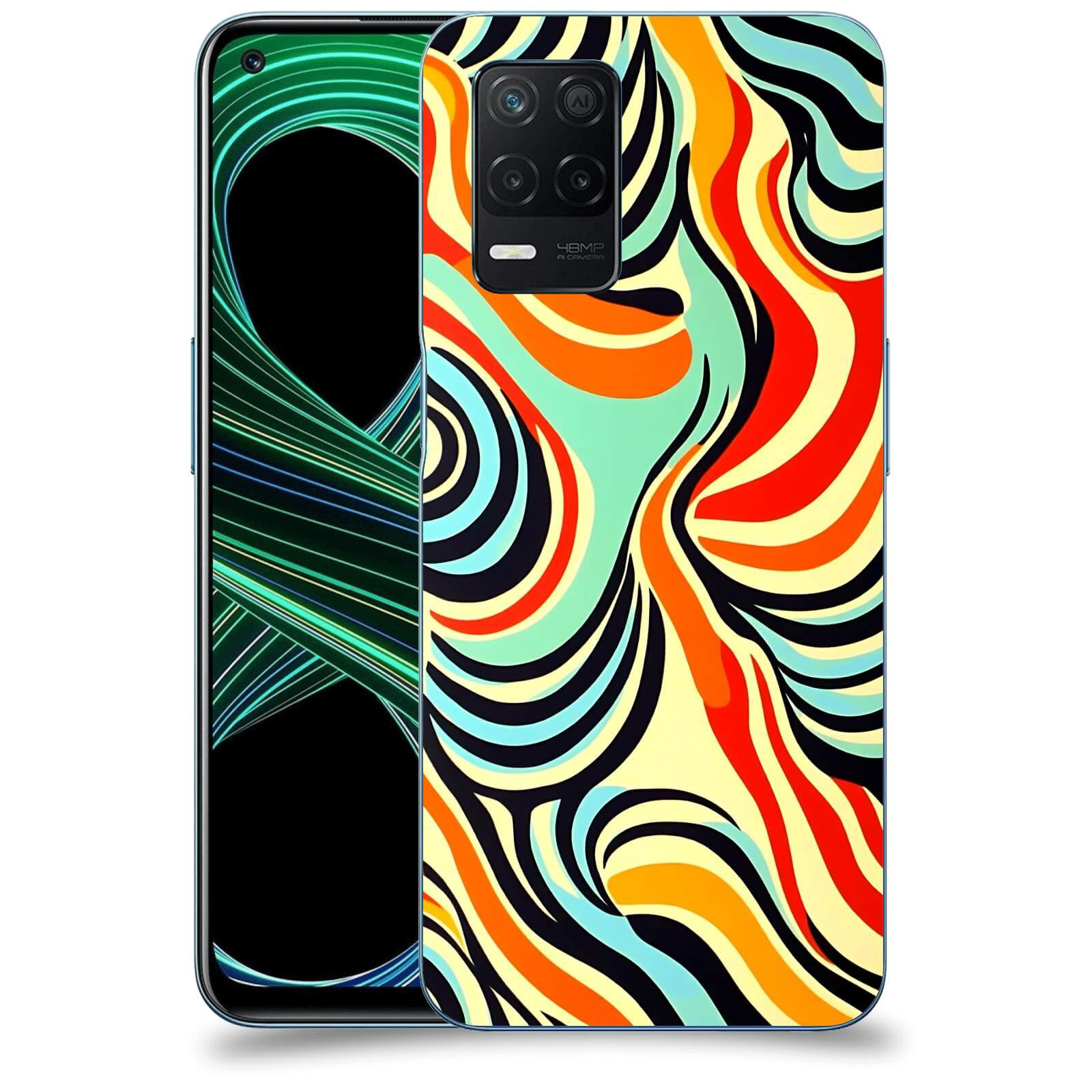 ACOVER Kryt na mobil Realme 8 5G - Dynamické proudy
