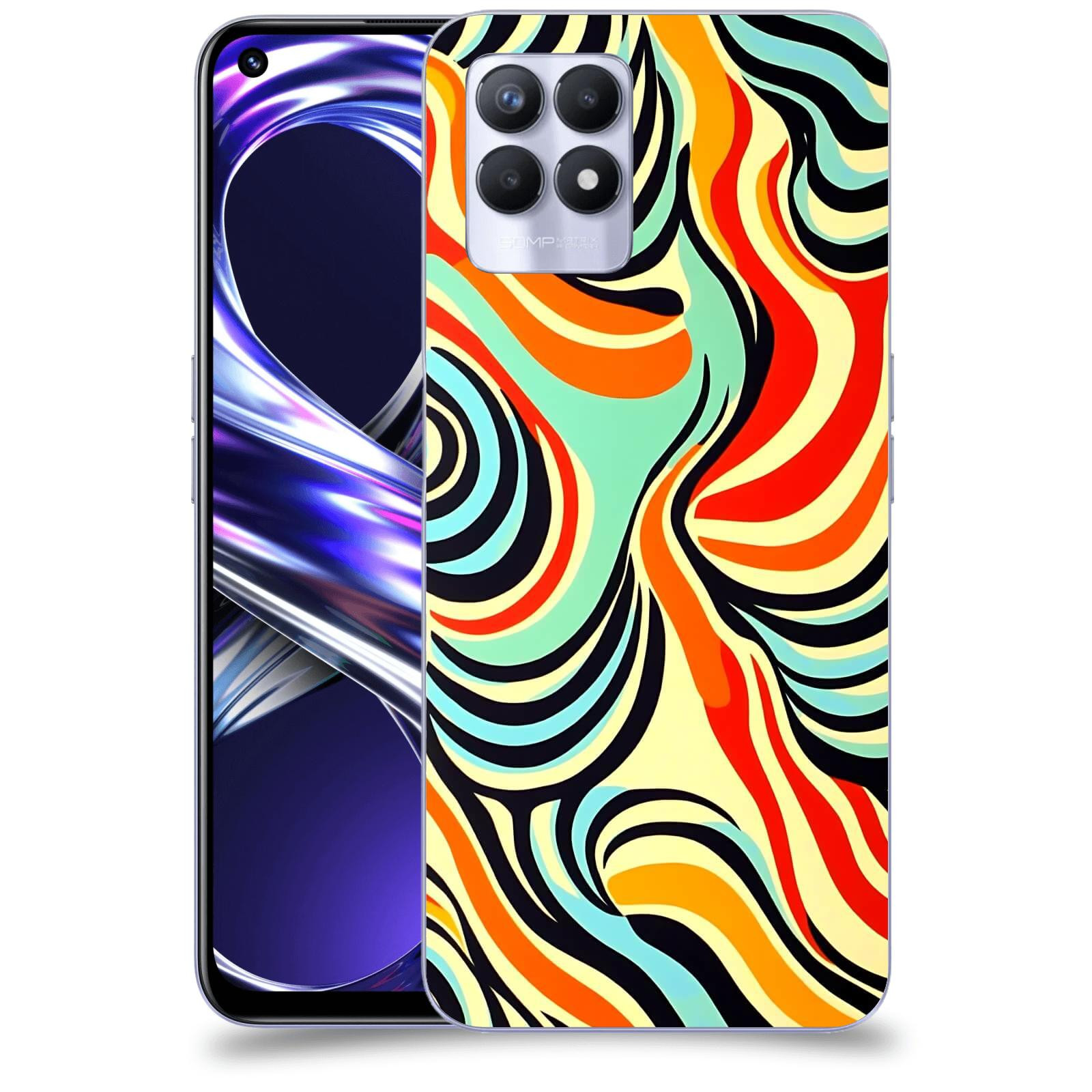 ACOVER Kryt na mobil Realme 8i - Dynamické proudy
