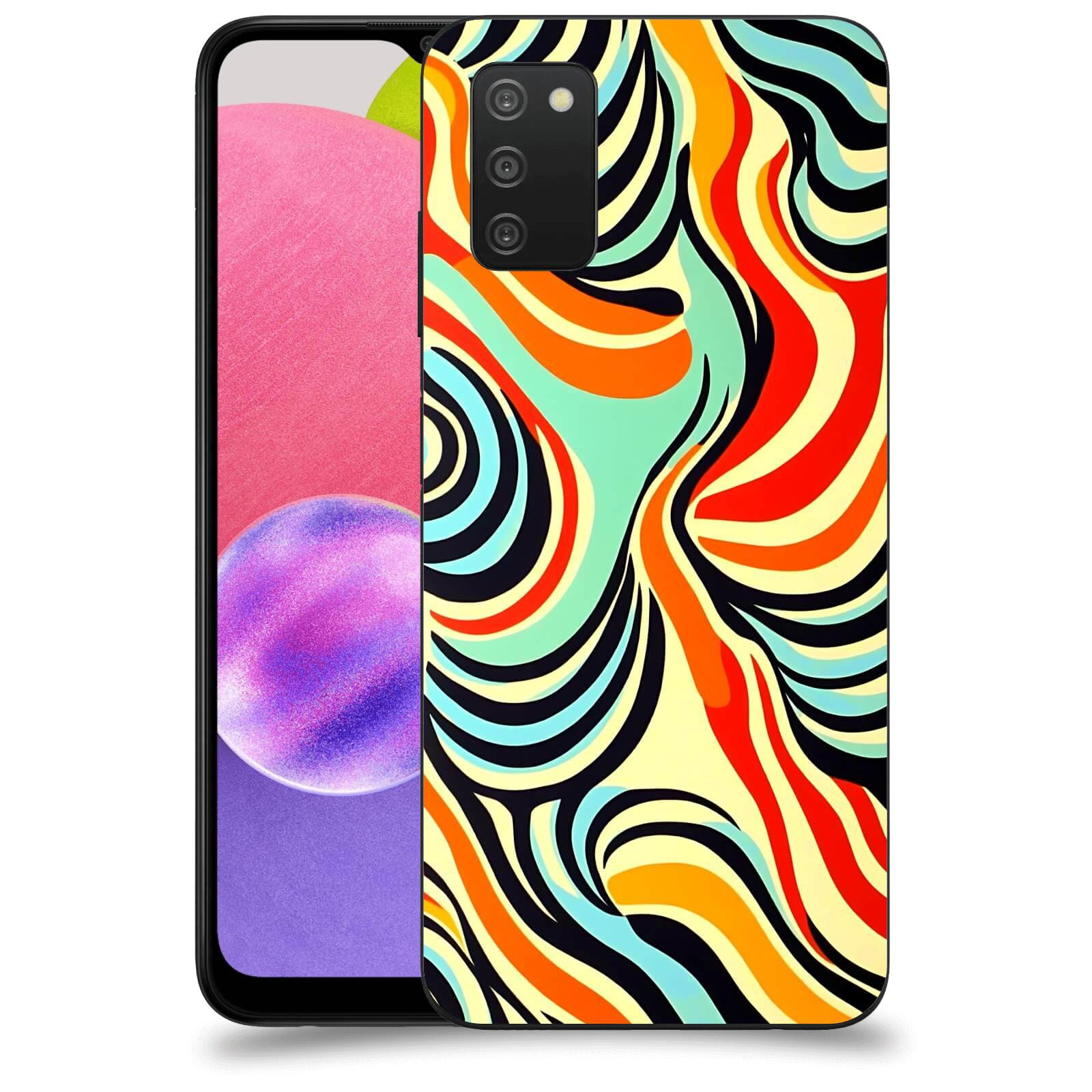 ACOVER Kryt na mobil Samsung Galaxy A03s A037G - Dynamické proudy