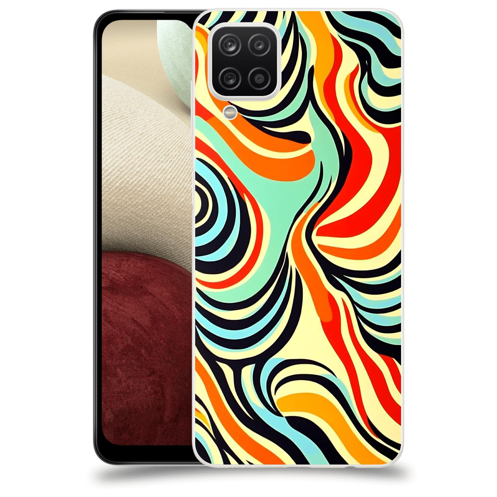 ACOVER Kryt na mobil Samsung Galaxy A12 A125F - Dynamické proudy