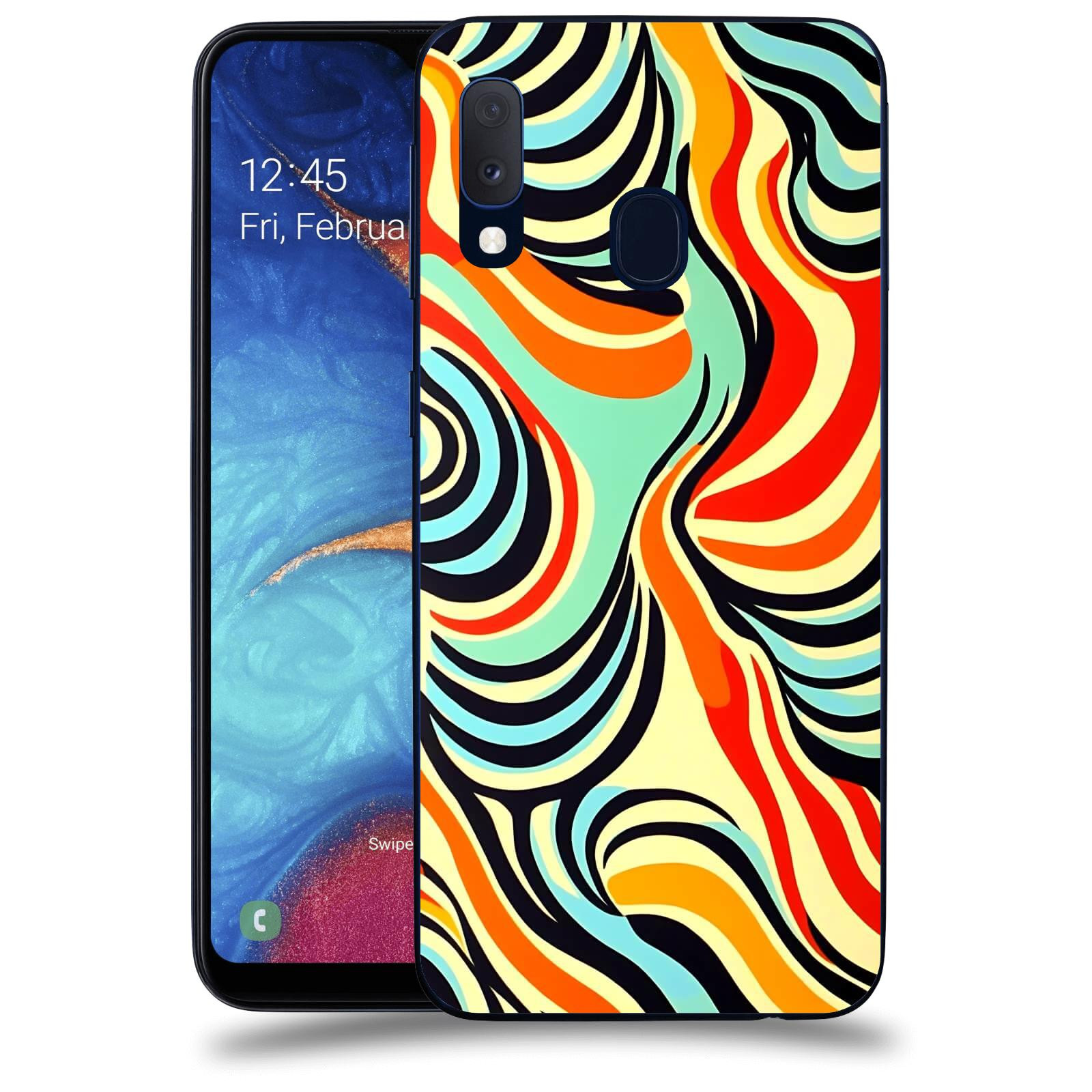 ACOVER Kryt na mobil Samsung Galaxy A20e A202F - Dynamické proudy