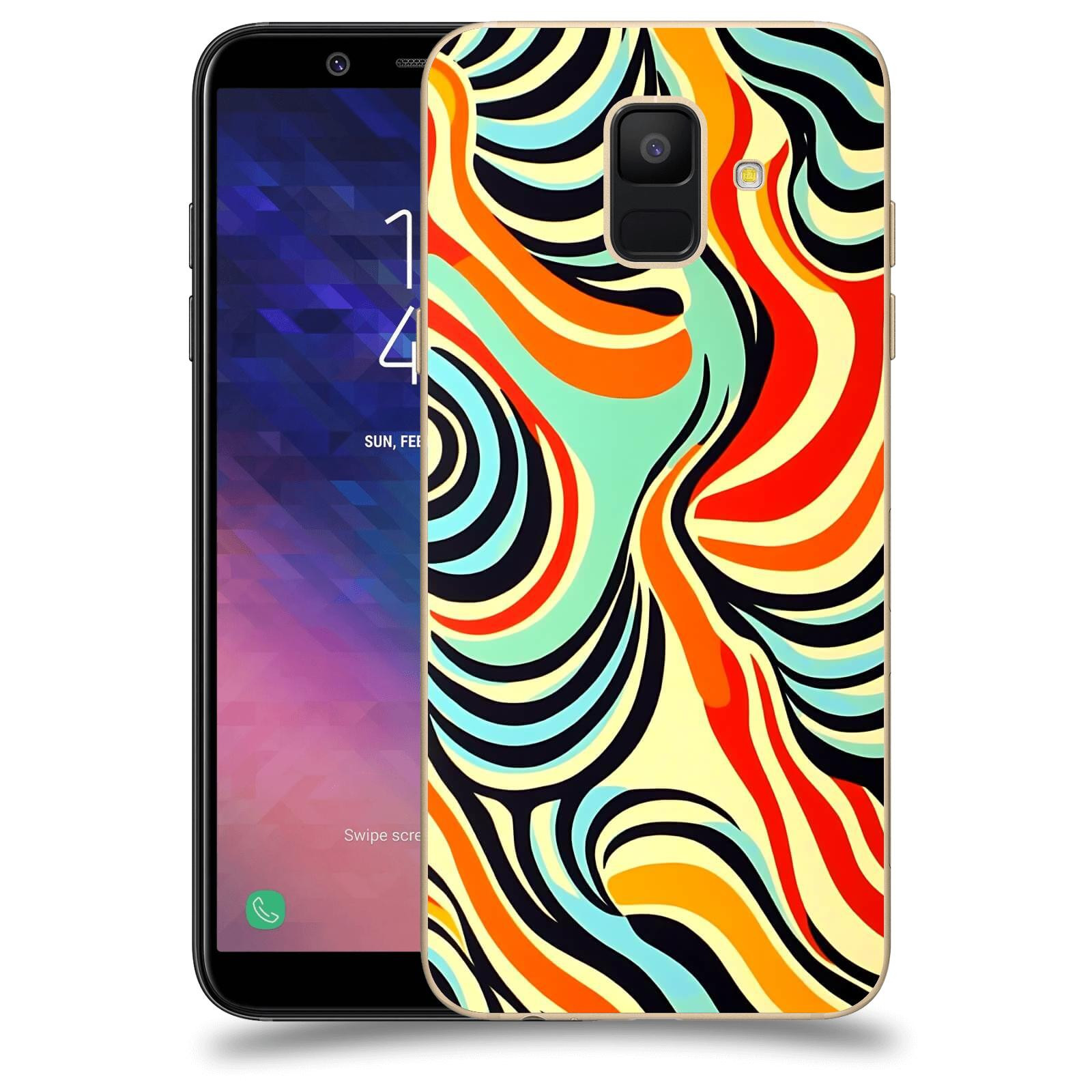 ACOVER Kryt na mobil Samsung Galaxy A6 A600F - Dynamické proudy