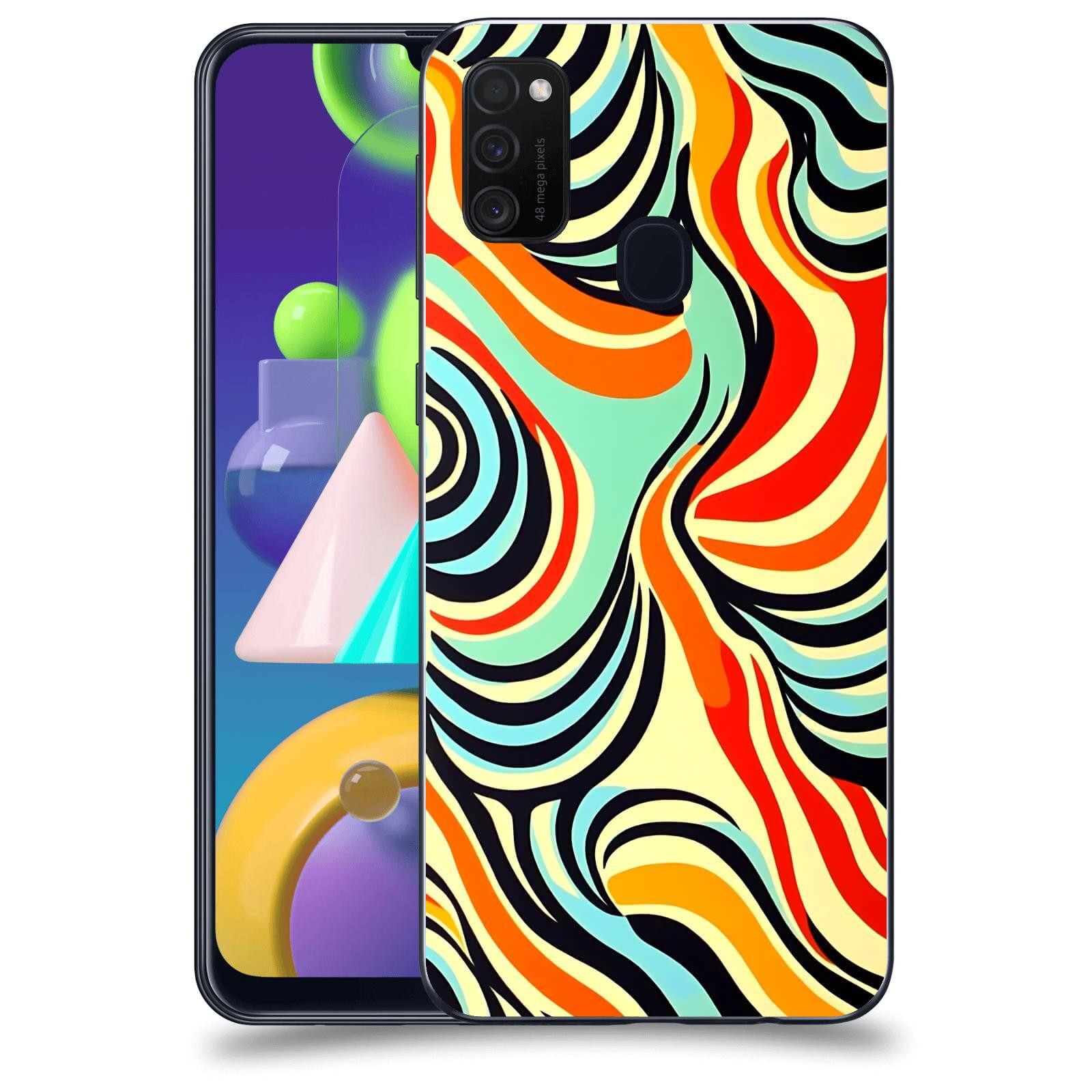 ACOVER Kryt na mobil Samsung Galaxy M21 M215F - Dynamické proudy