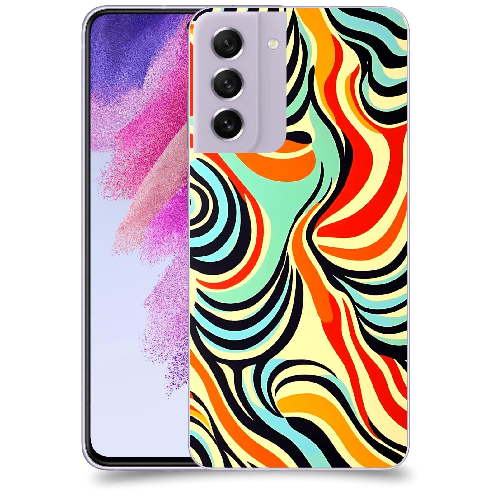 ACOVER Kryt na mobil Samsung Galaxy S21 FE 5G - Dynamické proudy
