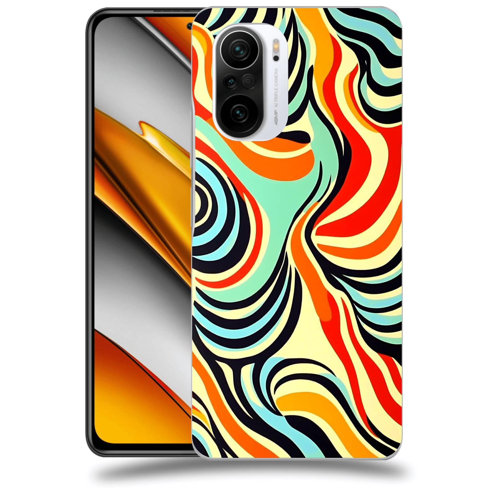 ACOVER Kryt na mobil Xiaomi Poco F3 - Dynamické proudy