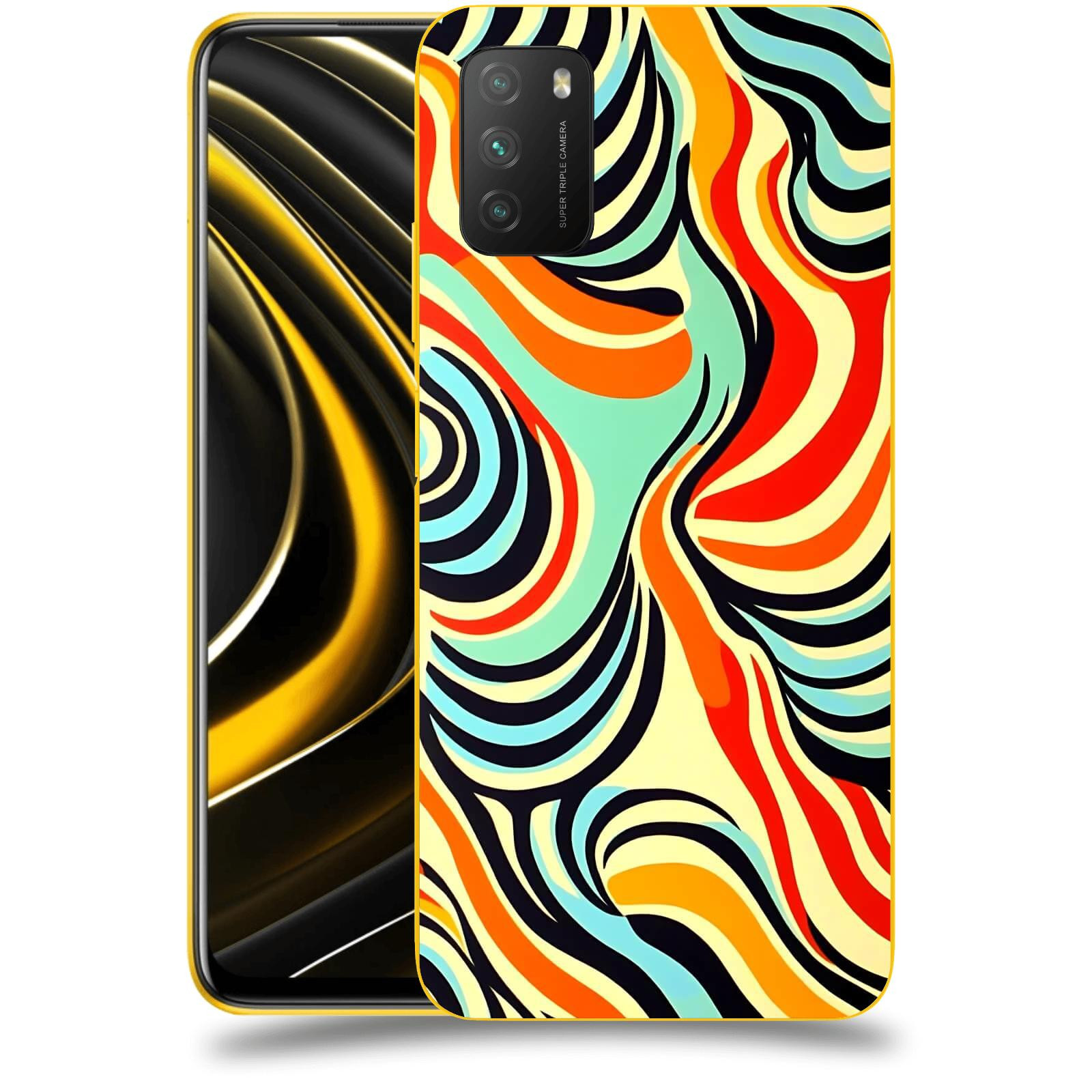 ACOVER Kryt na mobil Xiaomi Poco M3 - Dynamické proudy