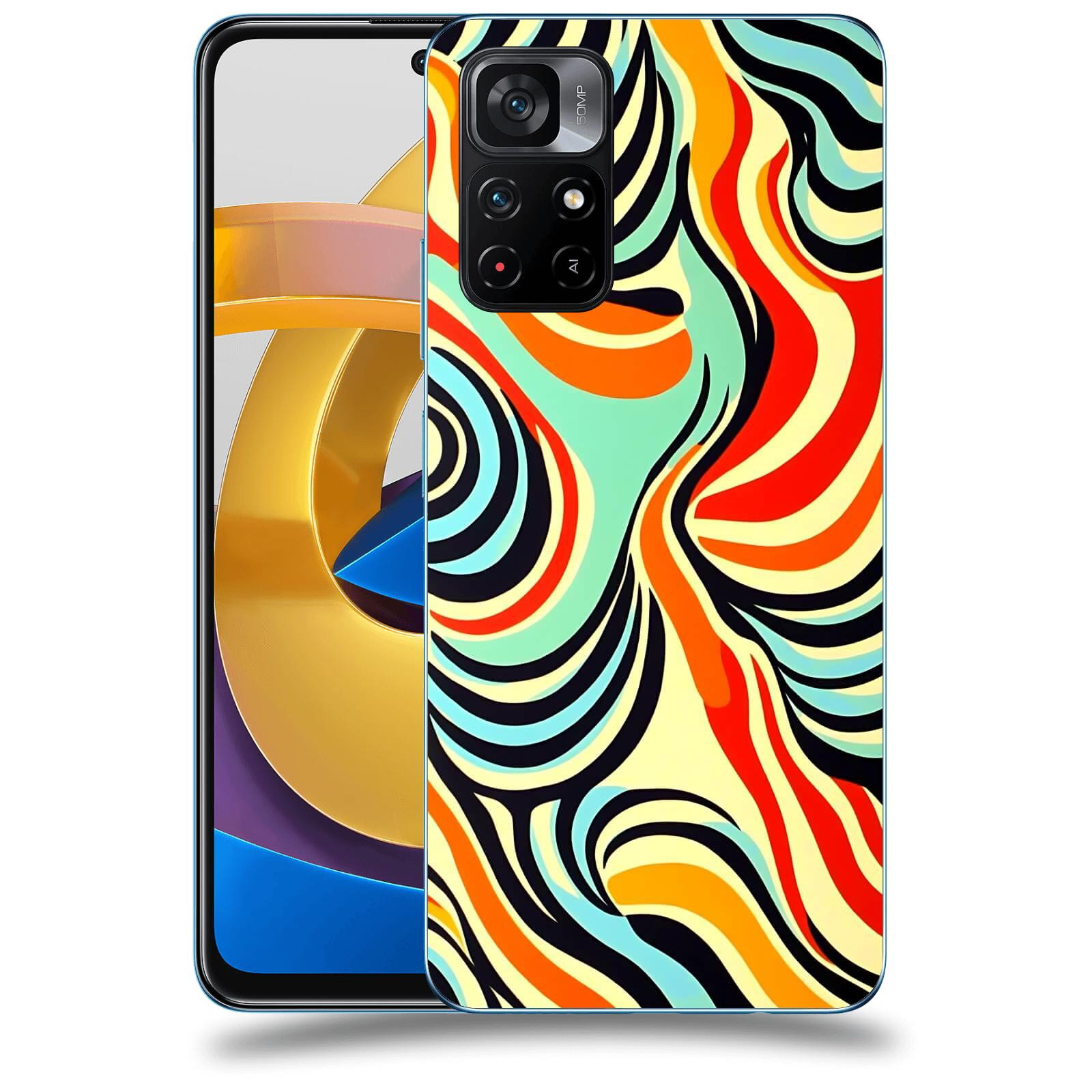 ACOVER Kryt na mobil Xiaomi Poco M4 Pro - Dynamické proudy