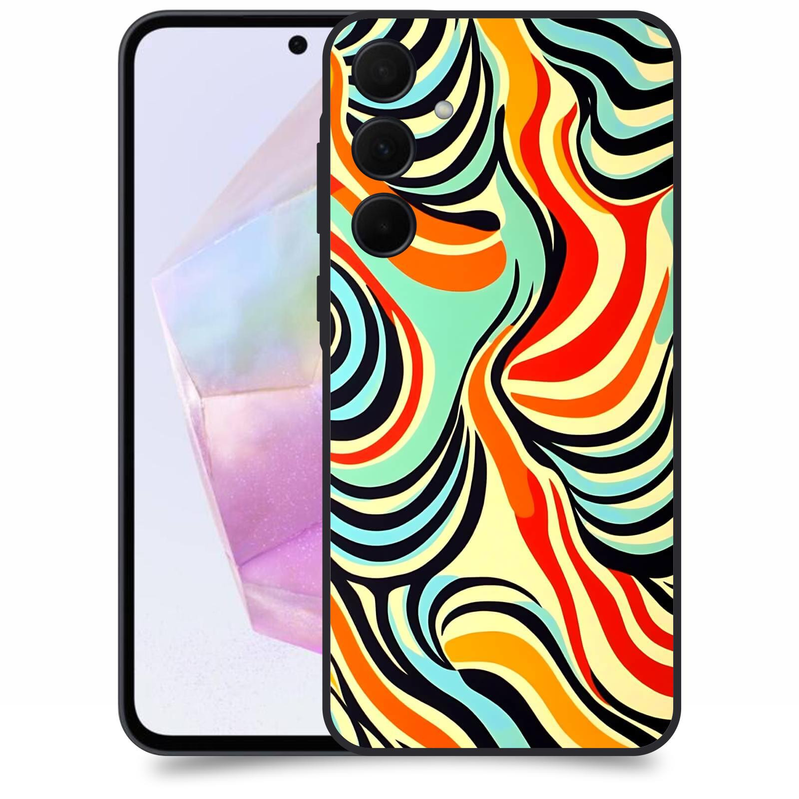ACOVER Kryt na mobil Samsung Galaxy A35 5G - Dynamické proudy