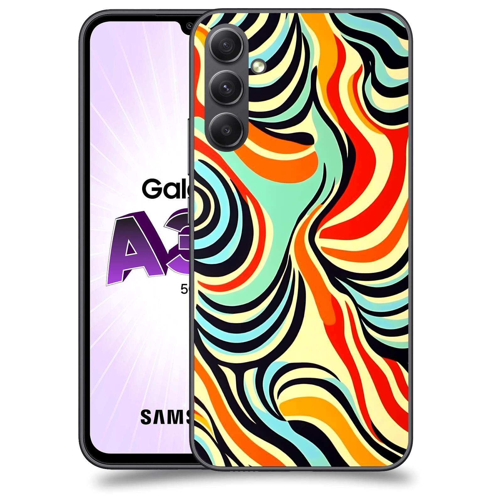 ACOVER Kryt na mobil Samsung Galaxy A34 - Dynamické proudy