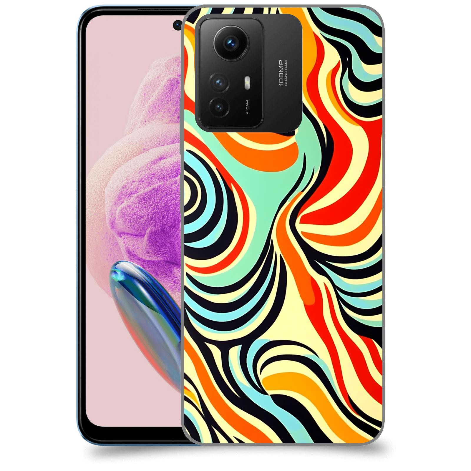 ACOVER Kryt na mobil Xiaomi Redmi Note 12S - Dynamické proudy