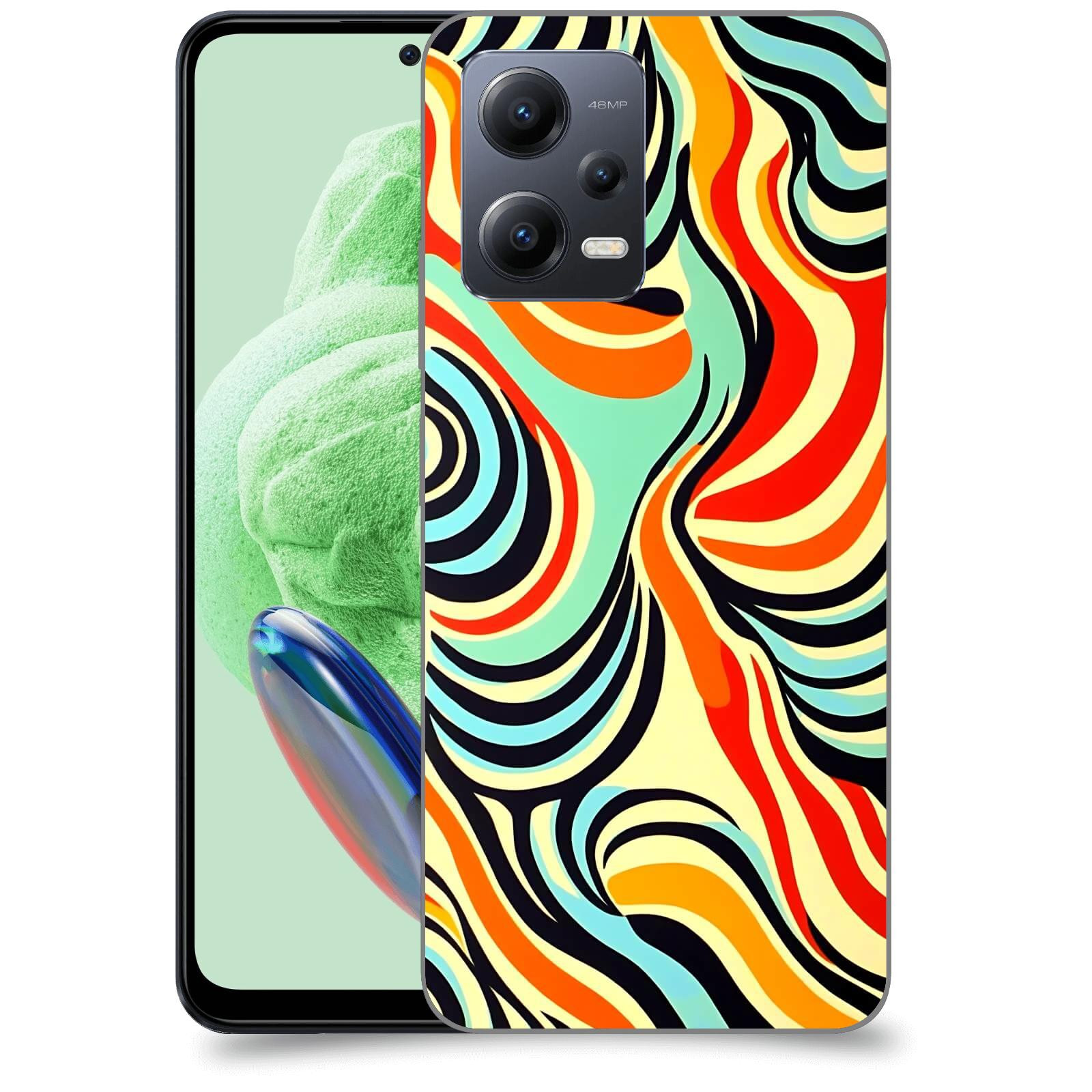 ACOVER Kryt na mobil Xiaomi Redmi Note 12 5G - Dynamické proudy
