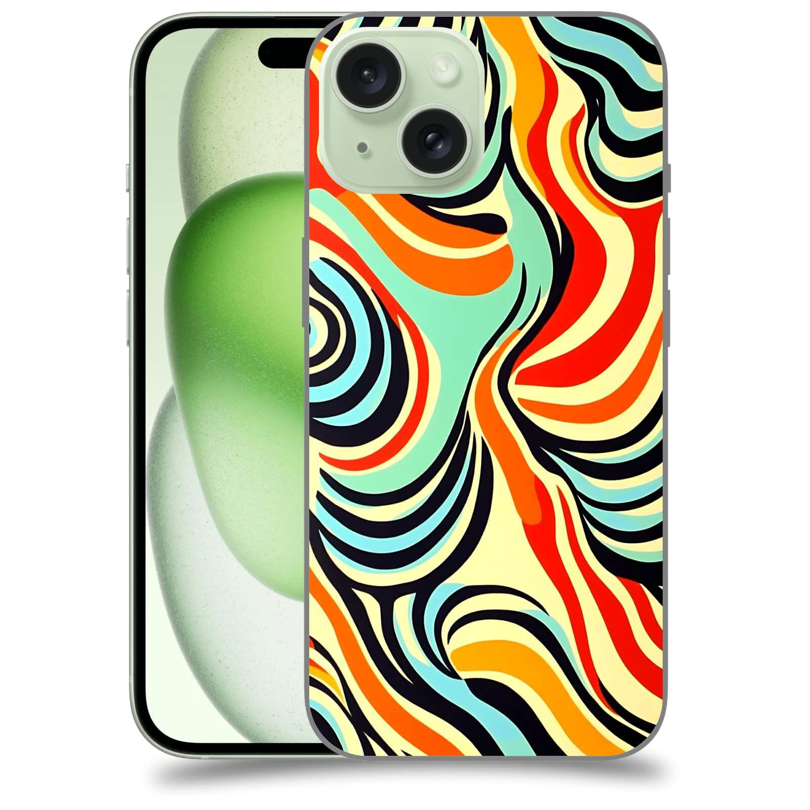 ACOVER Kryt na mobil Apple iPhone 15 - Dynamické proudy