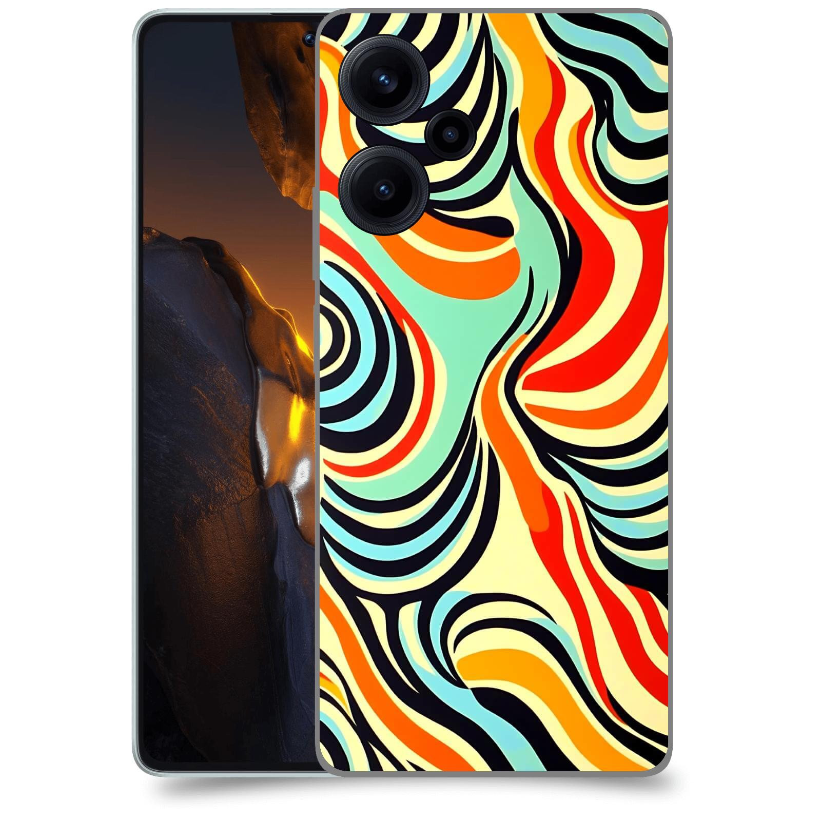 ACOVER Kryt na mobil Xiaomi Poco F5 - Dynamické proudy