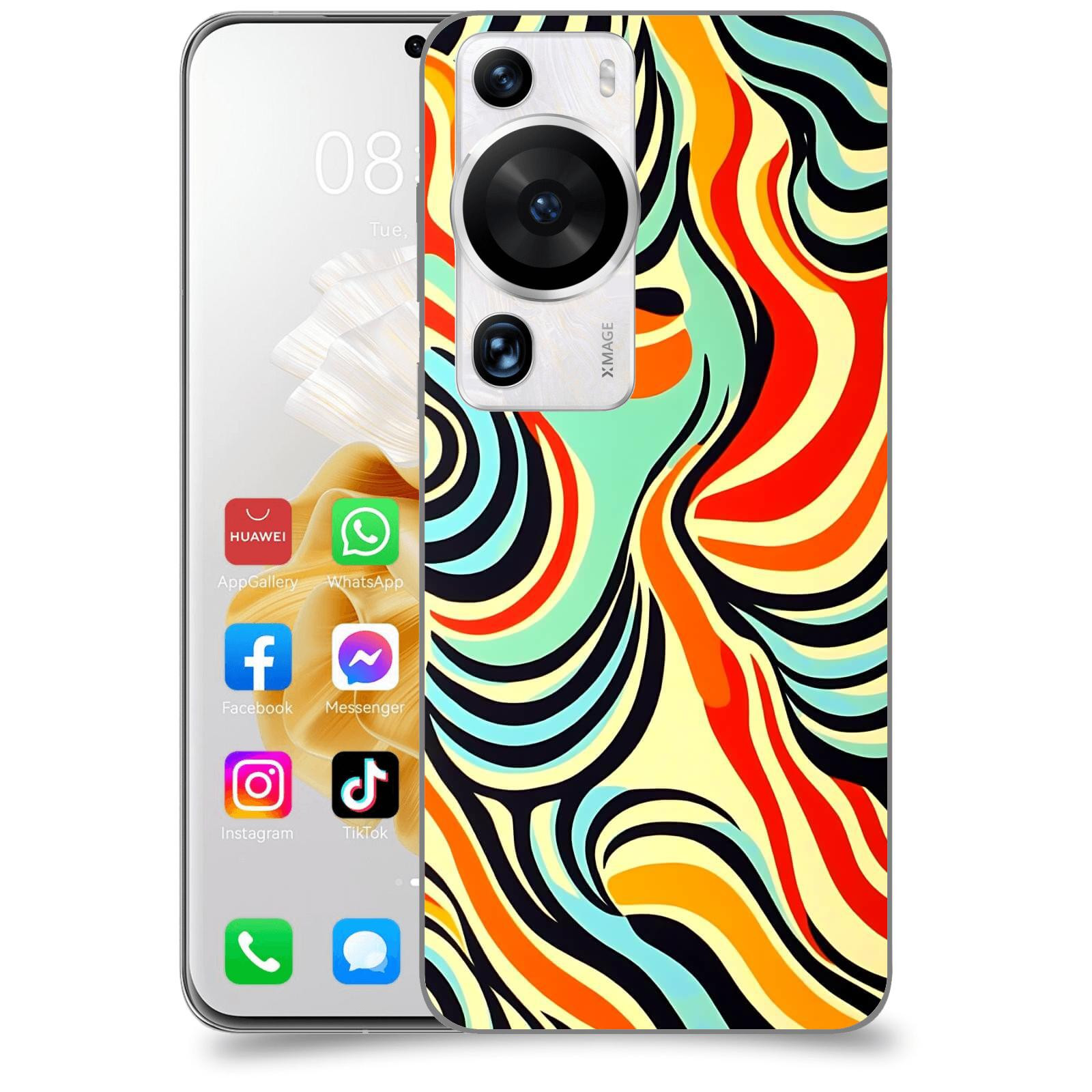 ACOVER Kryt na mobil Huawei P60 Pro - Dynamické proudy