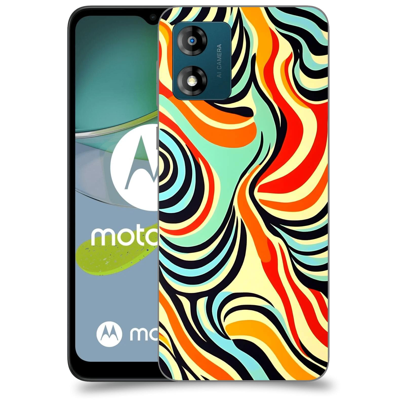 ACOVER Kryt na mobil Motorola Moto E13 - Dynamické proudy