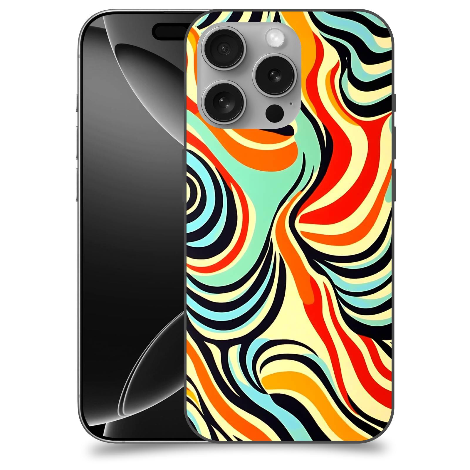 ACOVER kryt na mobil Apple iPhone 16 - Dynamické proudy