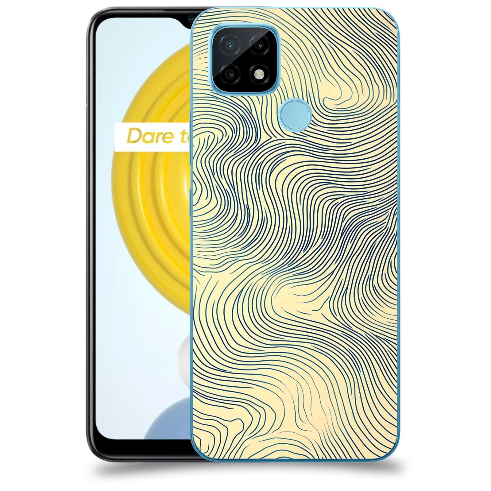 ACOVER Kryt na mobil Realme C21 - Dynamická textura