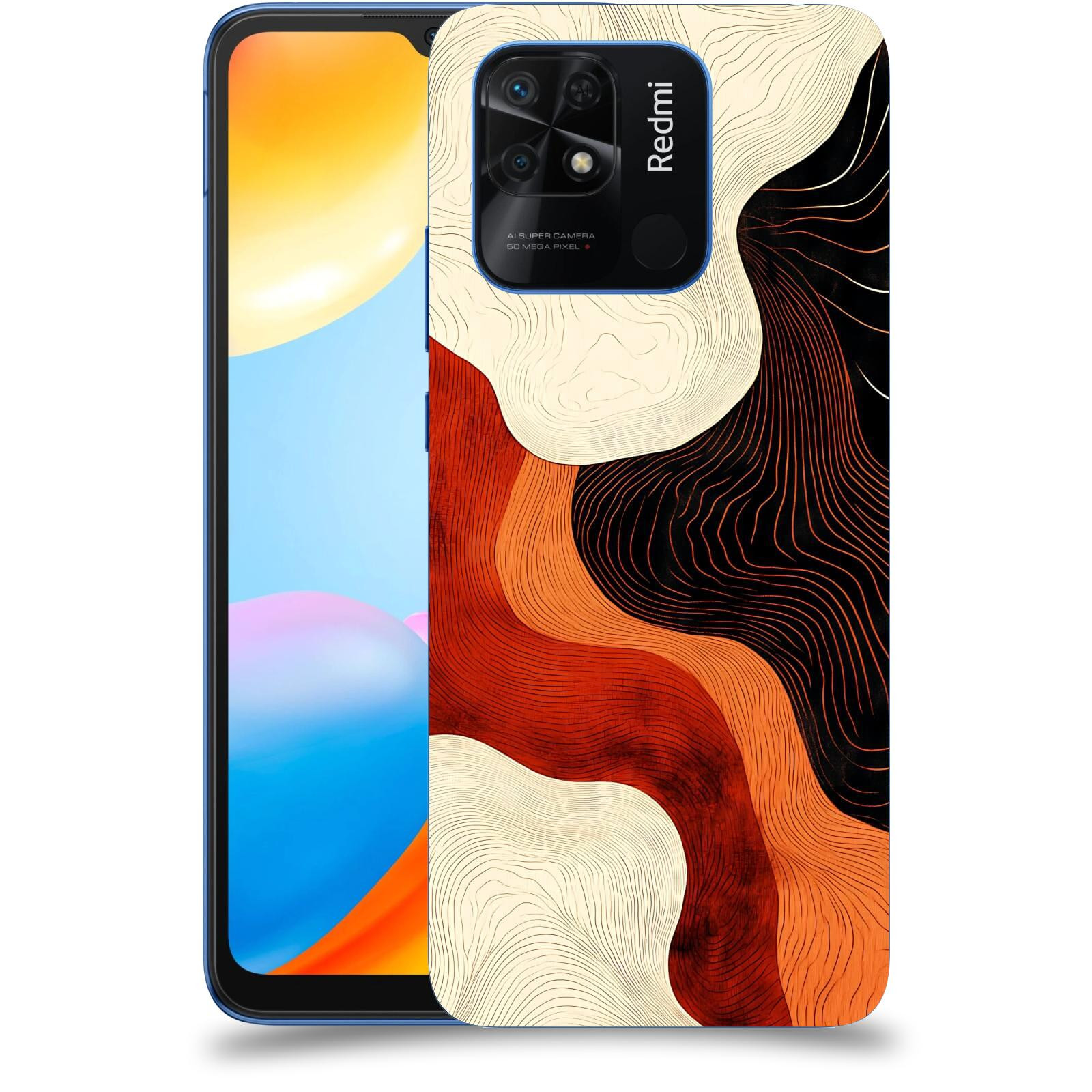 ACOVER Kryt na mobil Xiaomi Redmi 10C - Dřevěná harmonie