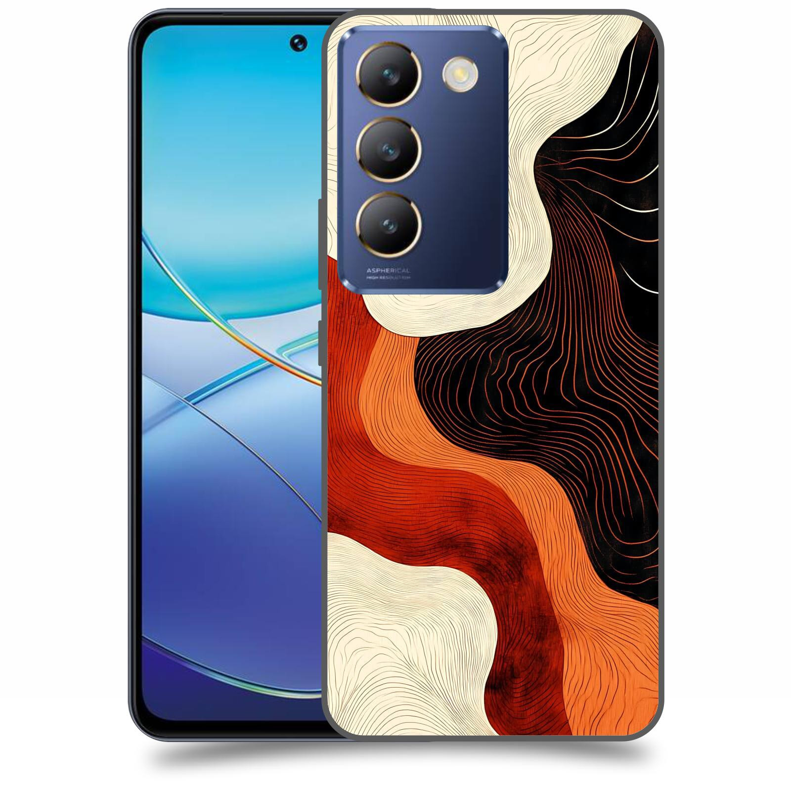 ACOVER Kryt na mobil Vivo V40SE - Dřevěná harmonie