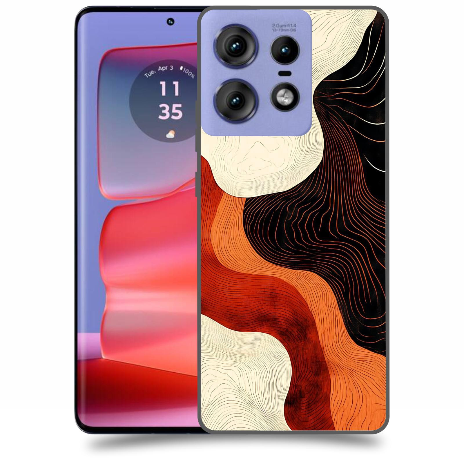 ACOVER Kryt na mobil Motorola Edge 50 Pro - Dřevěná harmonie